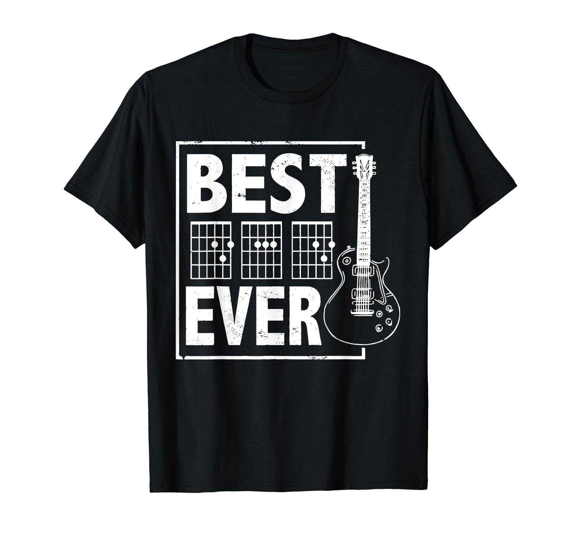 Best Dad Ever Musician Guitar Music Gift T-Shirt - Graphic Print Unisex - T-Shirt, Sweatshirt, Hoodie