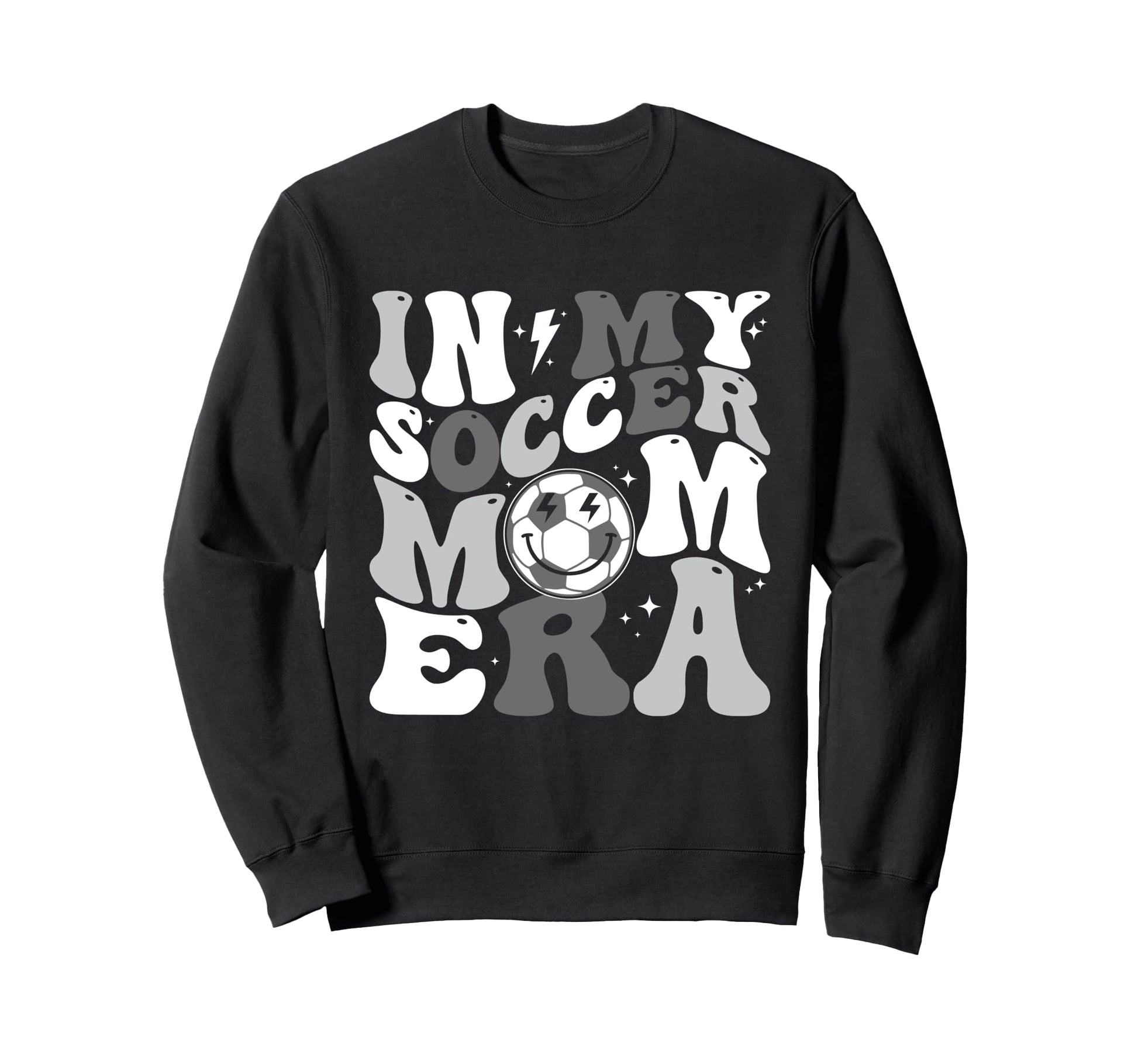 My Soccer Mom Era Groovy Sweatshirt - Novelty Apparel for Adults - T-Shirt, Sweatshirt, Hoodie
