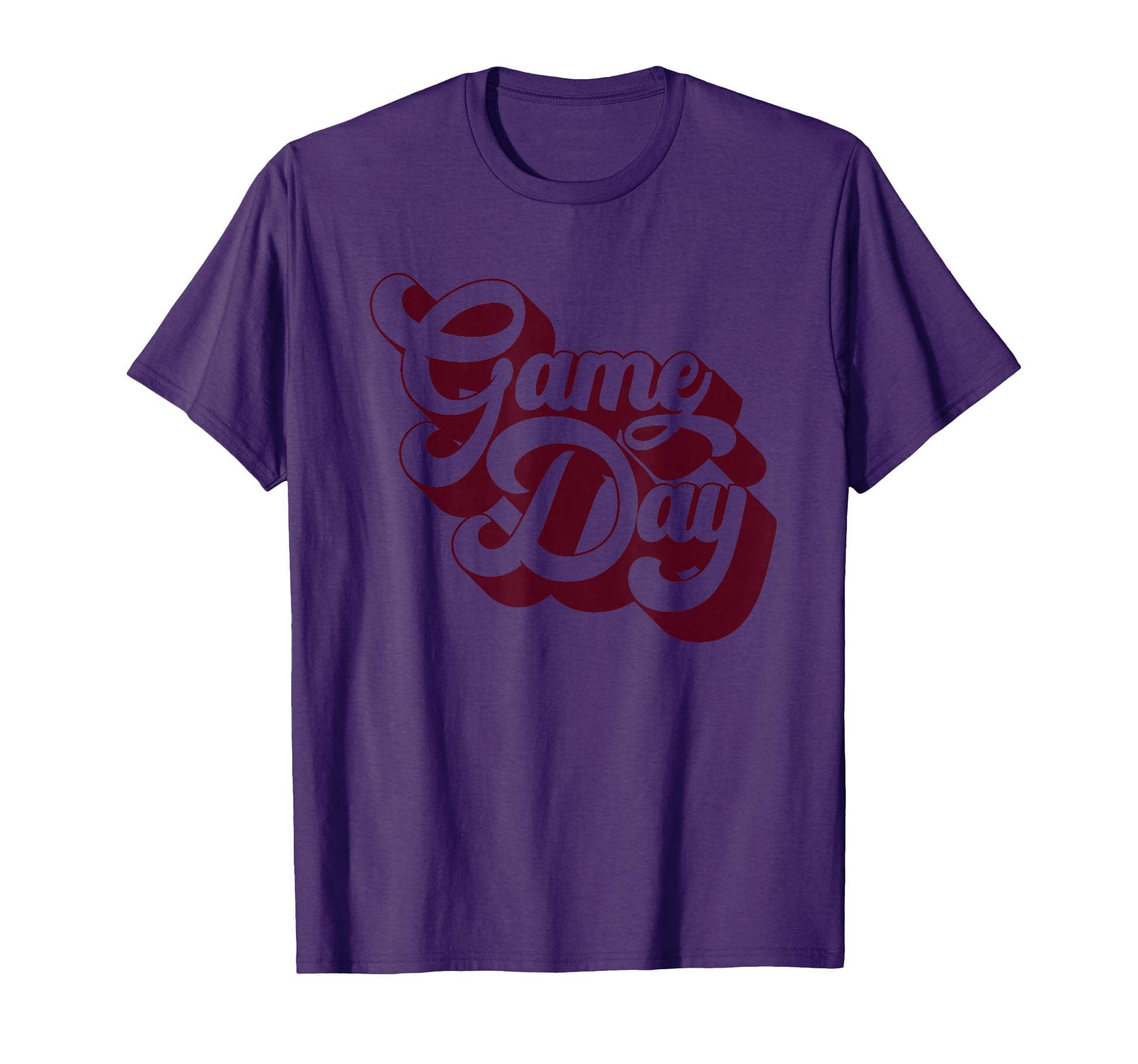 Game Day Burgundy Sports Soccer T-Shirt - Casual Everyday Wear Men Women - T-Shirt, Sweatshirt, Hoodie