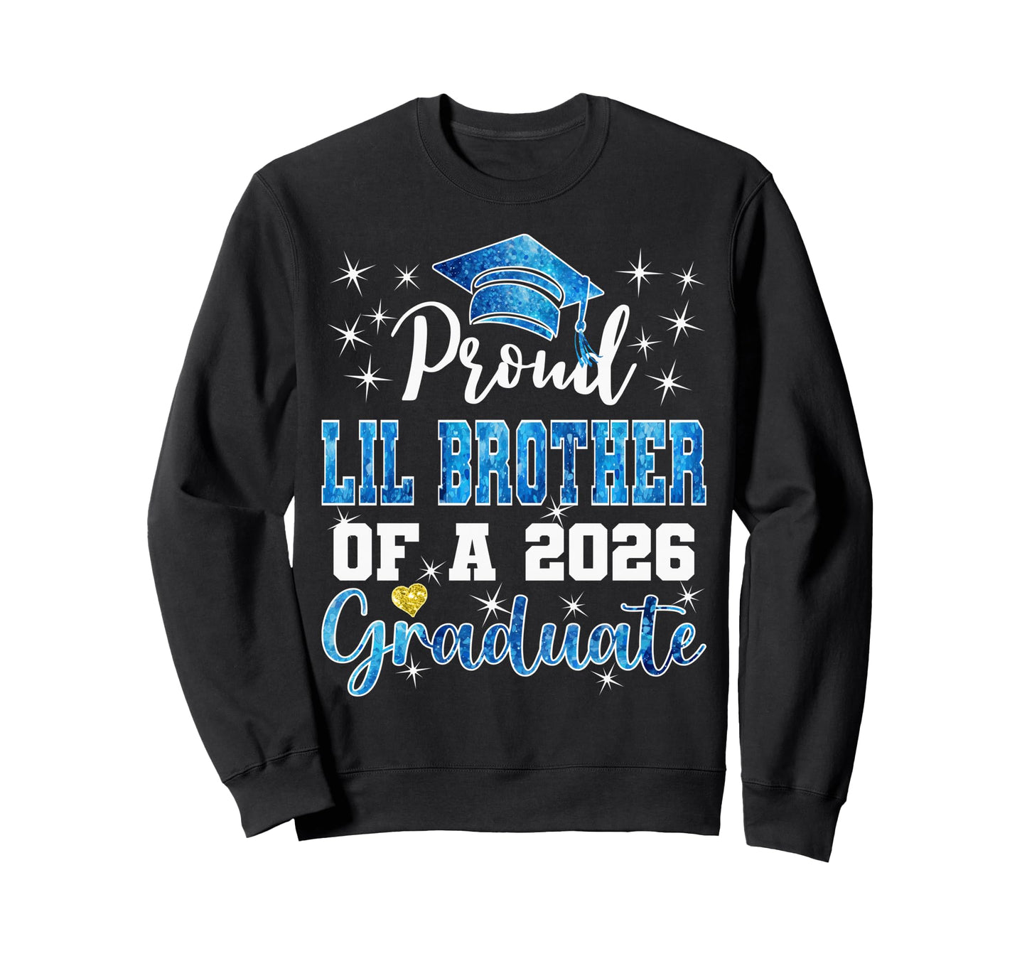 Super Proud Little Brother 2026 Sweatshirt - Minimalist Print for Adults - T-Shirt, Sweatshirt, Hoodie