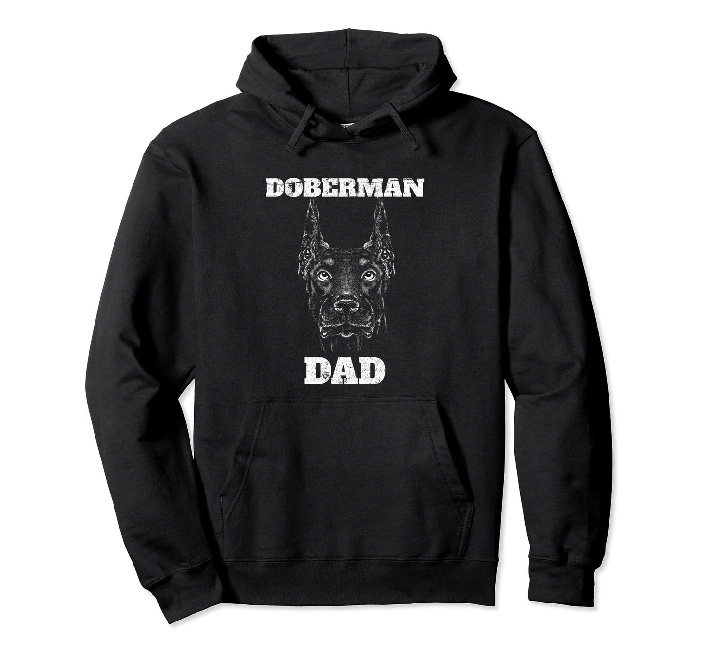 Doberman Dad Dog Owner Hoodie - Unique Graphic Men Women - T-Shirt, Sweatshirt, Hoodie