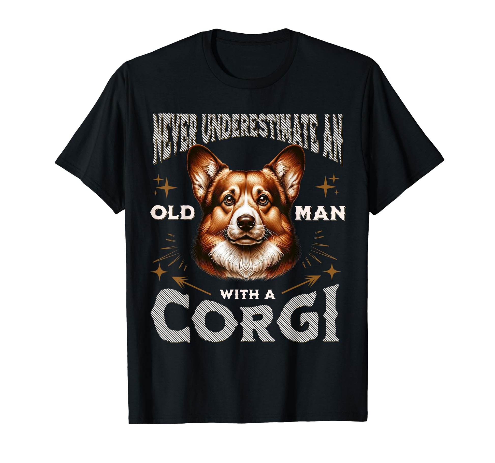 Funny Corgi Dad Grandpa Welsh Corgi Fan T-Shirt - Trendy Graphic Unisex - T-Shirt, Sweatshirt, Hoodie