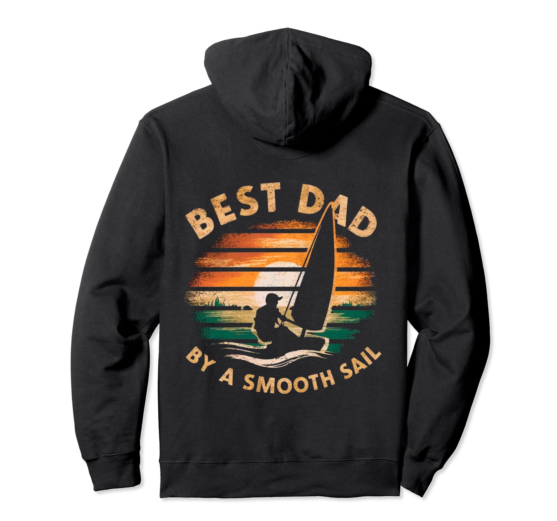 Funny Best Dad Smooth Sail Sailing Hoodie - Graphic Print for Adults - T-Shirt, Sweatshirt, Hoodie