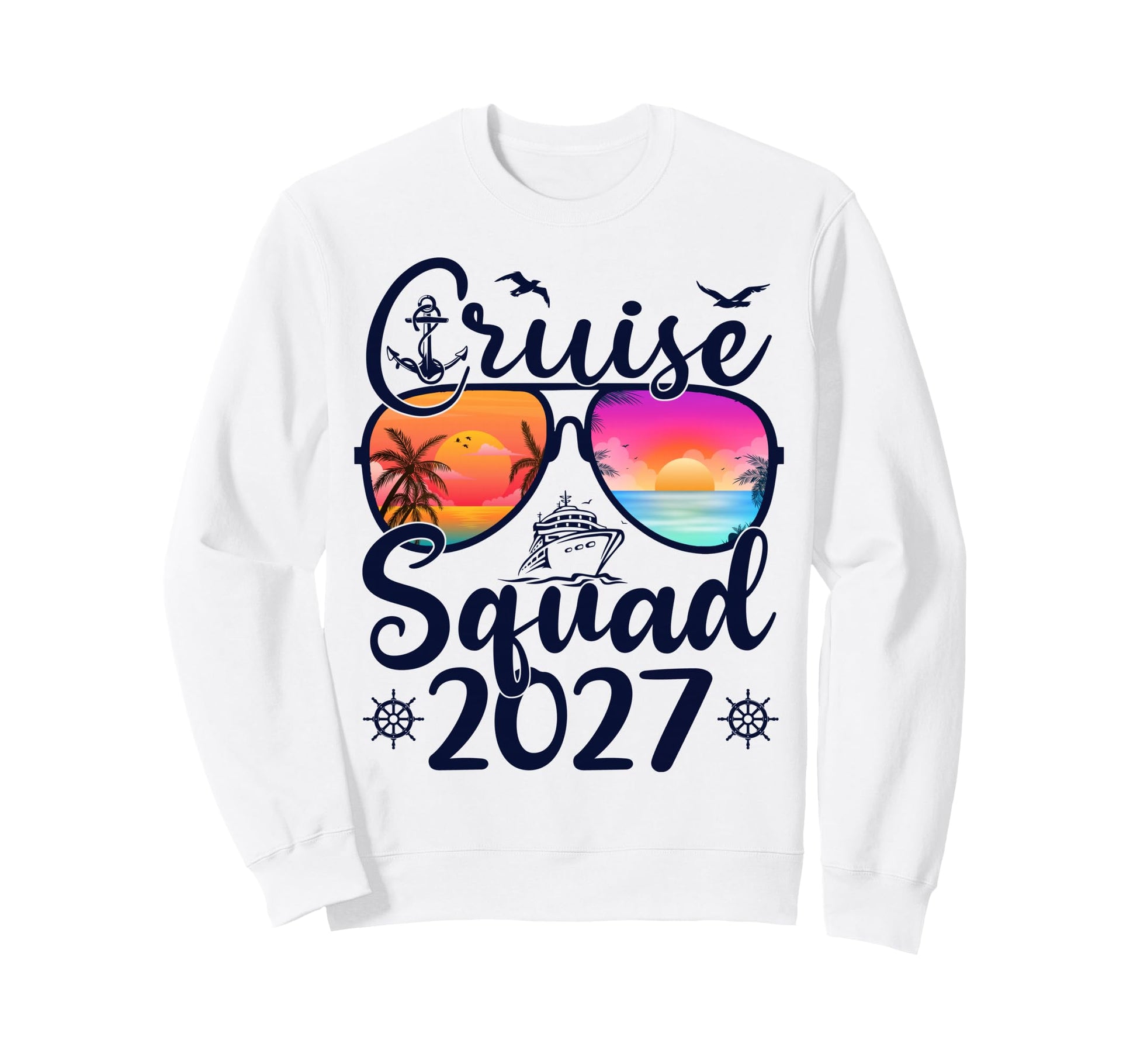 Cruise Squad 2027 Summer Vacation Sweatshirt - Custom Art Print for Adults - T-Shirt, Sweatshirt, Hoodie
