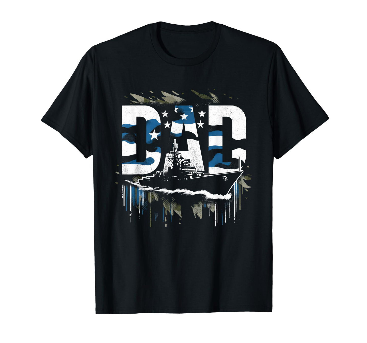 Mens Submarine Dad Patriotic T-Shirt - Fun Novelty Design for Adults - T-Shirt, Sweatshirt, Hoodie