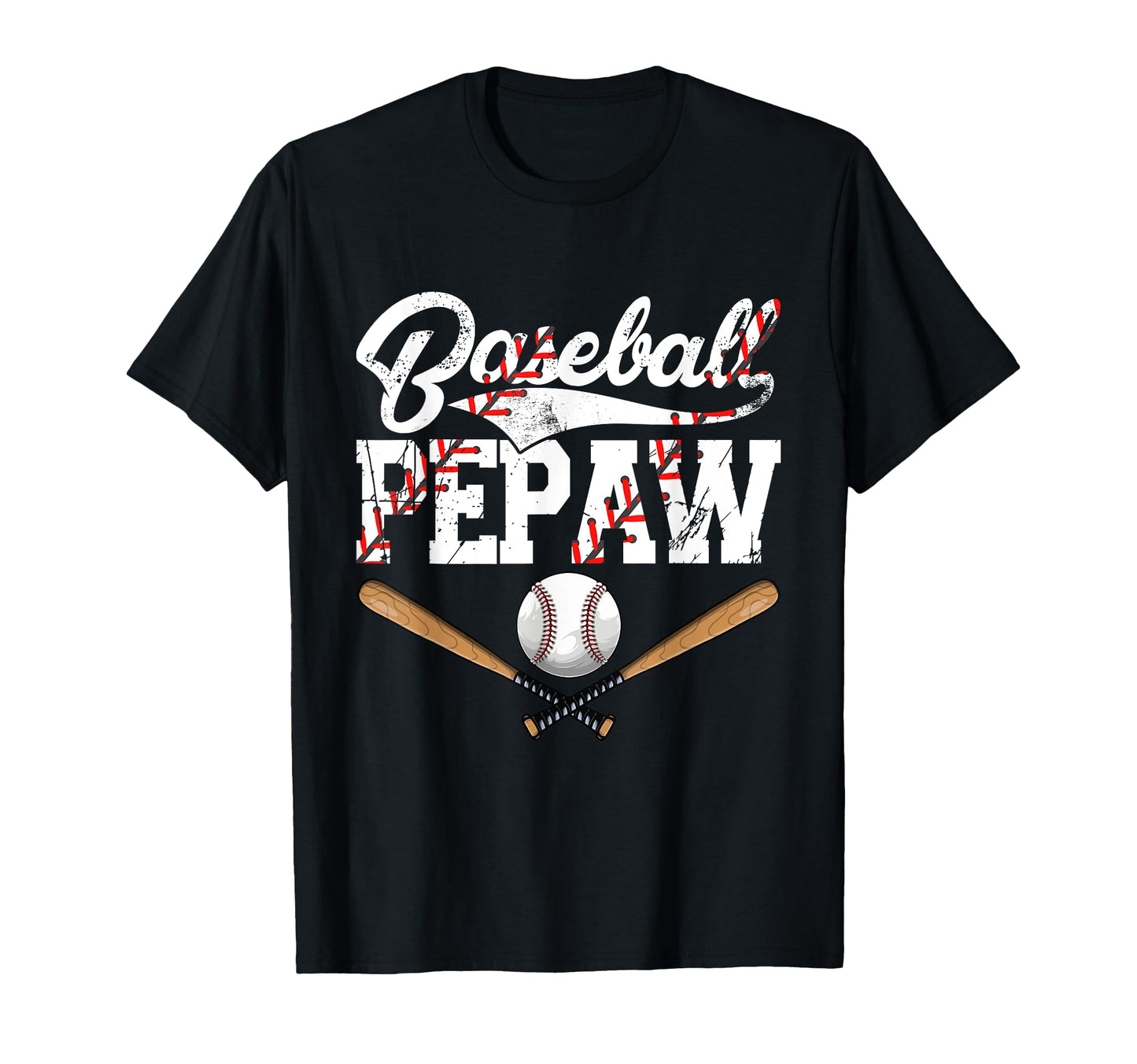 Distressed Baseball Pepaw Family T-Shirt - Unique Graphic for Adults - T-Shirt, Sweatshirt, Hoodie