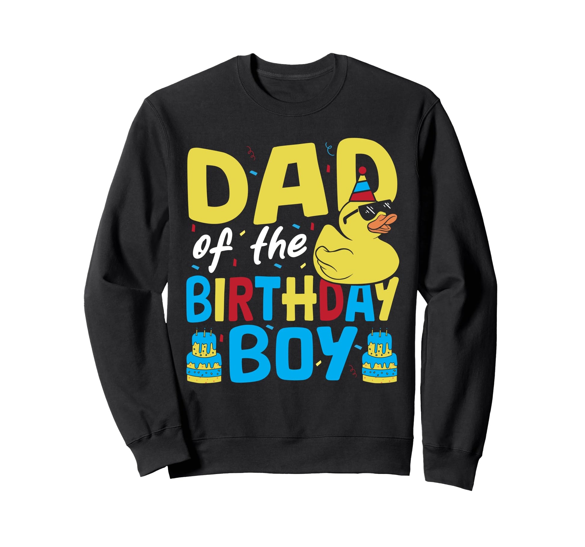 Dad Birthday Family Rubber Duck Sweatshirt - Trendy Graphic for Adults - T-Shirt, Sweatshirt, Hoodie