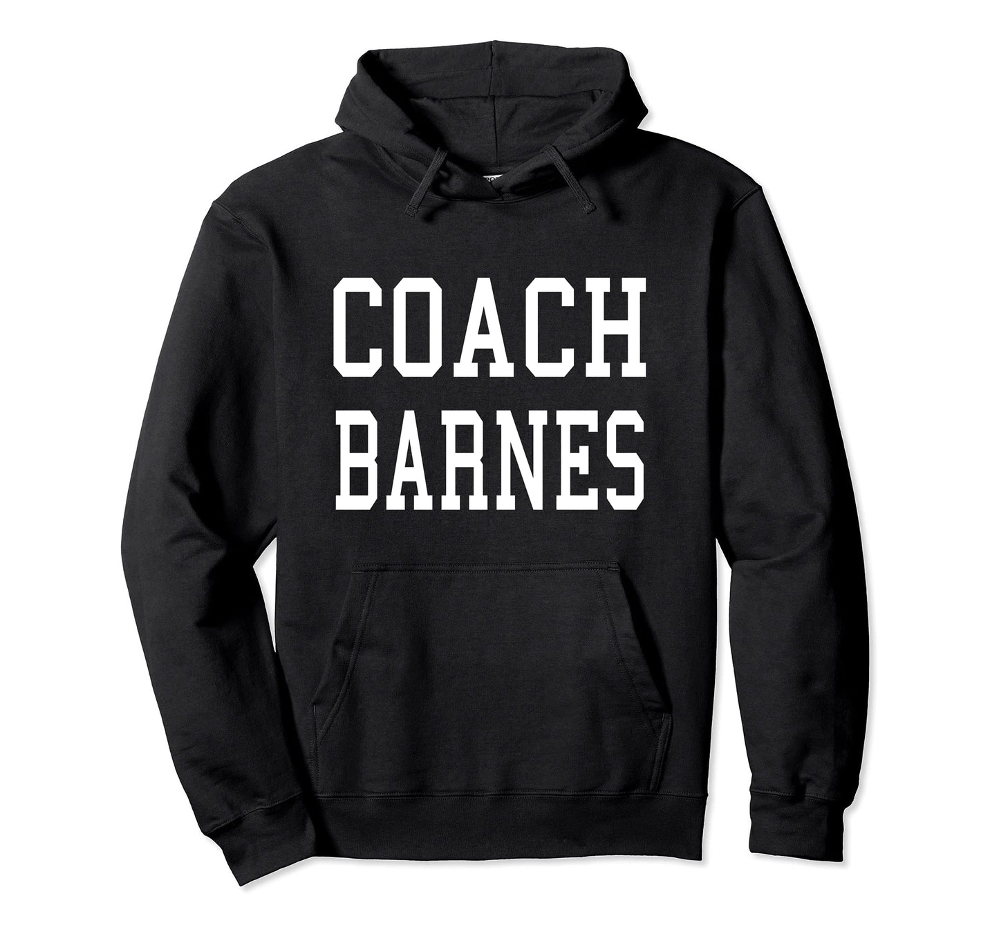 Coach Barnes Custom Football Soccer Hoodie - Minimalist Print Unisex - T-Shirt, Sweatshirt, Hoodie