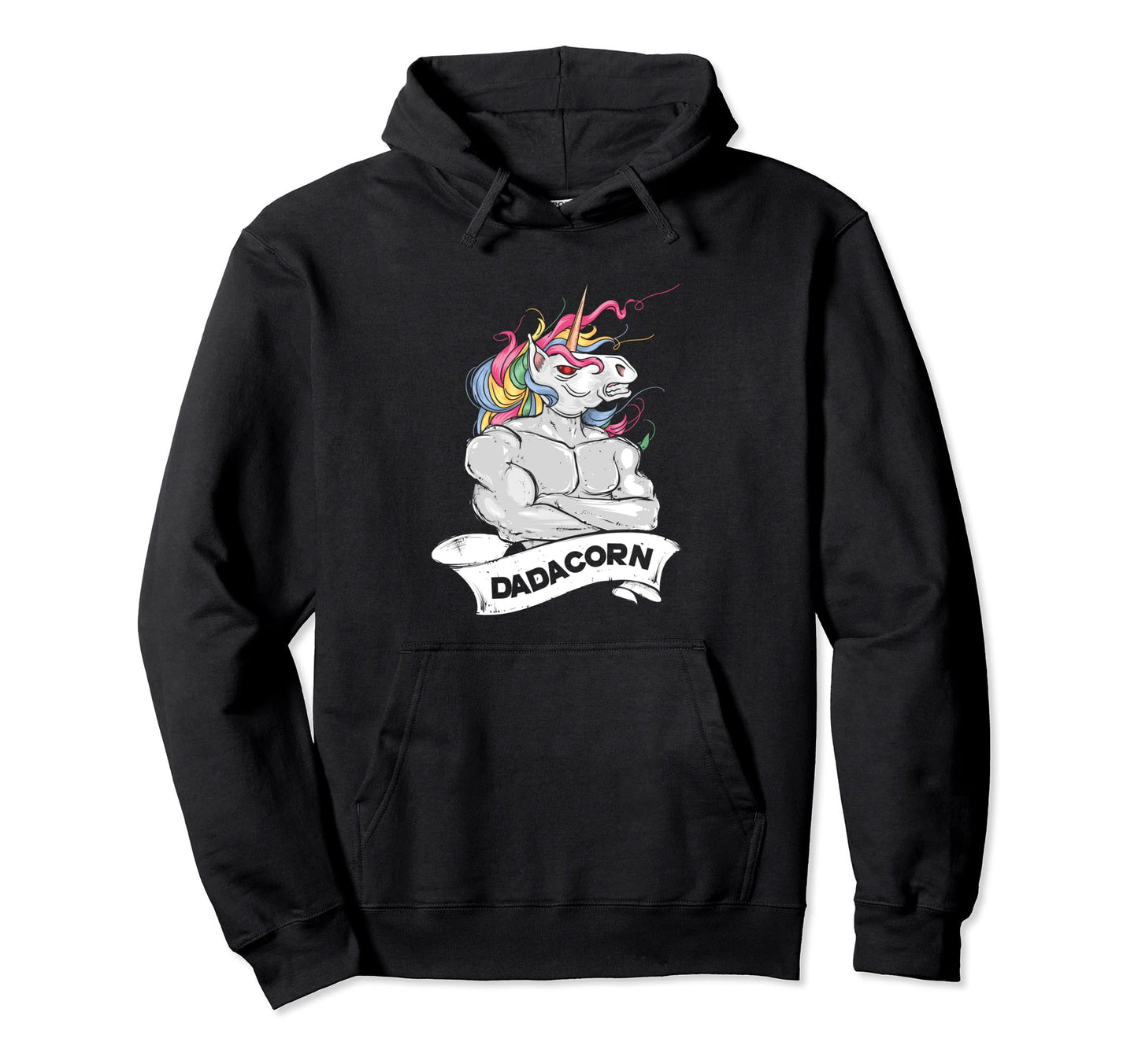 Dadacorn Unicorn Dad Father Hoodie - Minimalist Print Men Women - T-Shirt, Sweatshirt, Hoodie