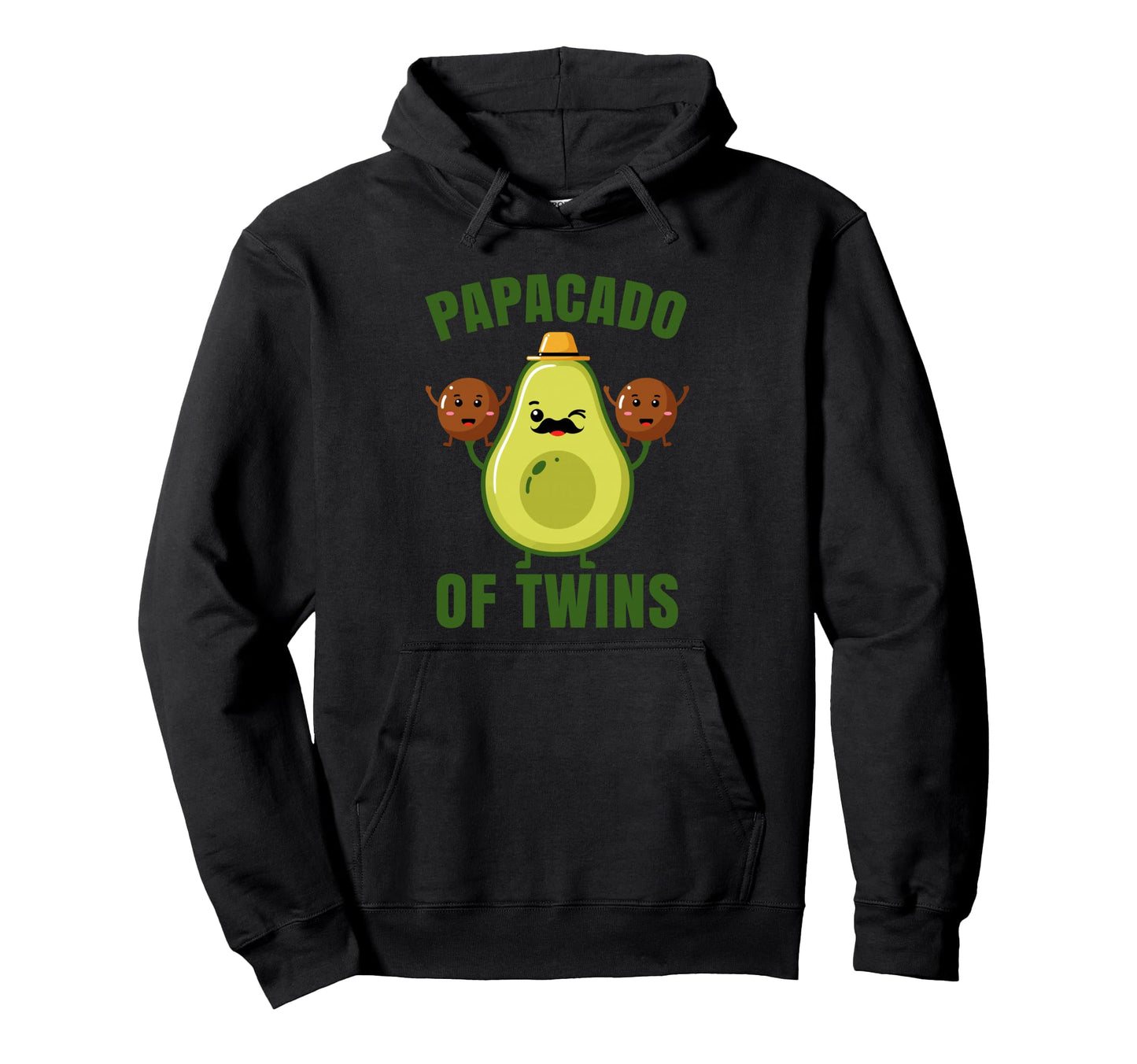 Papacado Twin Dad Fathers Day Funny Hoodie - Unique Graphic for Adults - T-Shirt, Sweatshirt, Hoodie