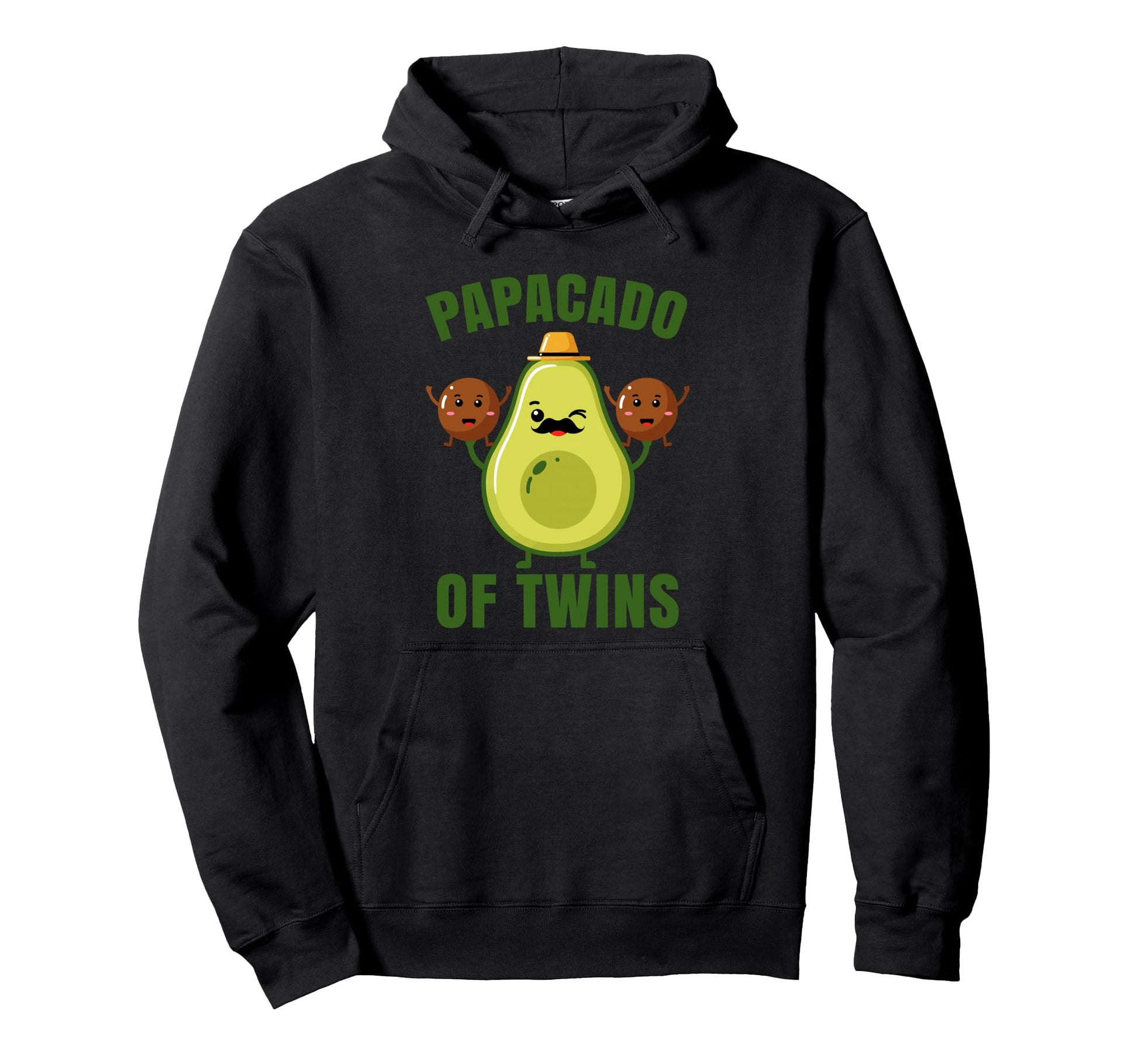 Papacado Twin Dad Fathers Day Funny Hoodie - Unique Graphic for Adults - T-Shirt, Sweatshirt, Hoodie