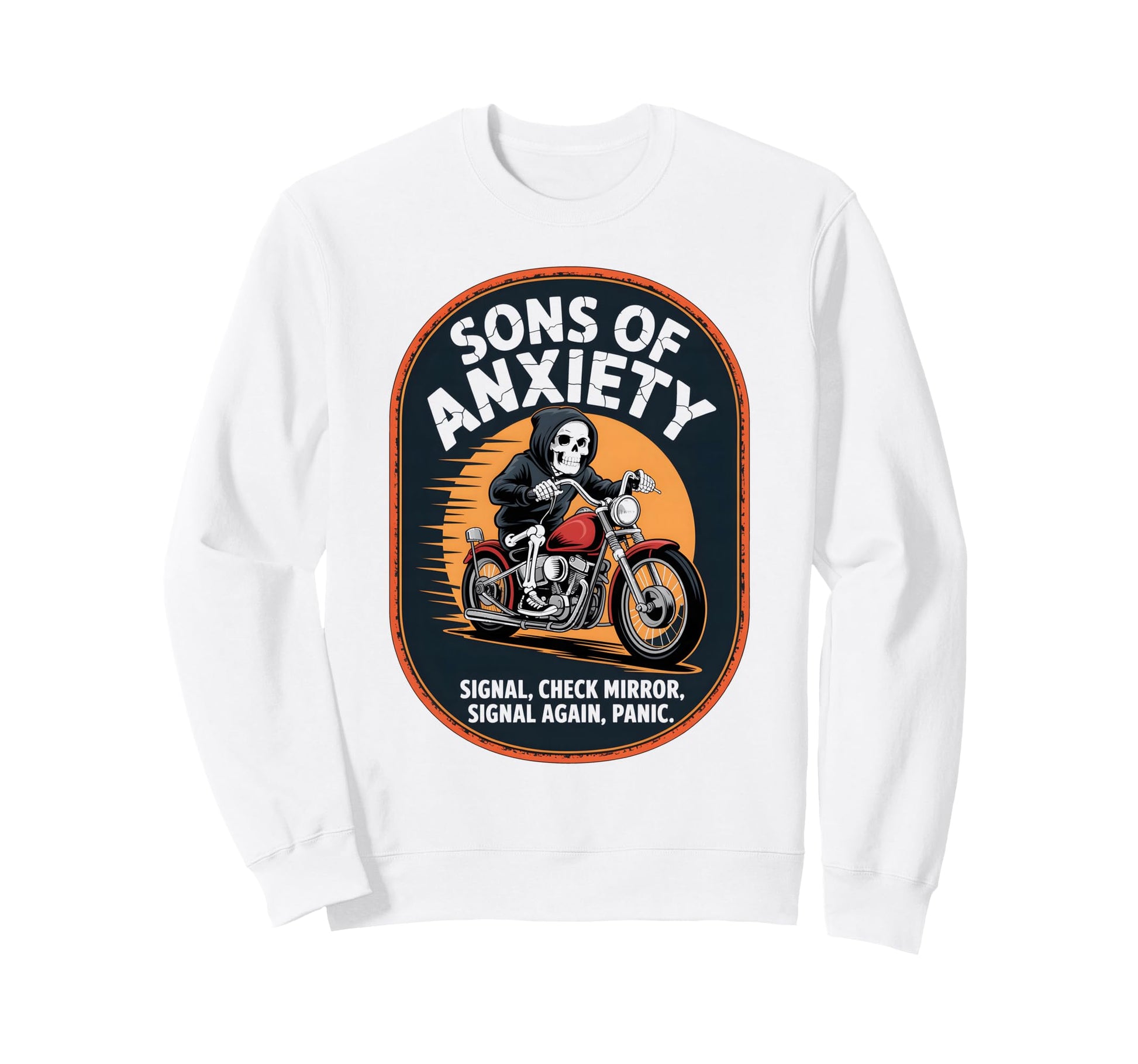 Biker Motorbiker Motorcyclist Dirt Sweatshirt - Custom Art Print Unisex - T-Shirt, Sweatshirt, Hoodie