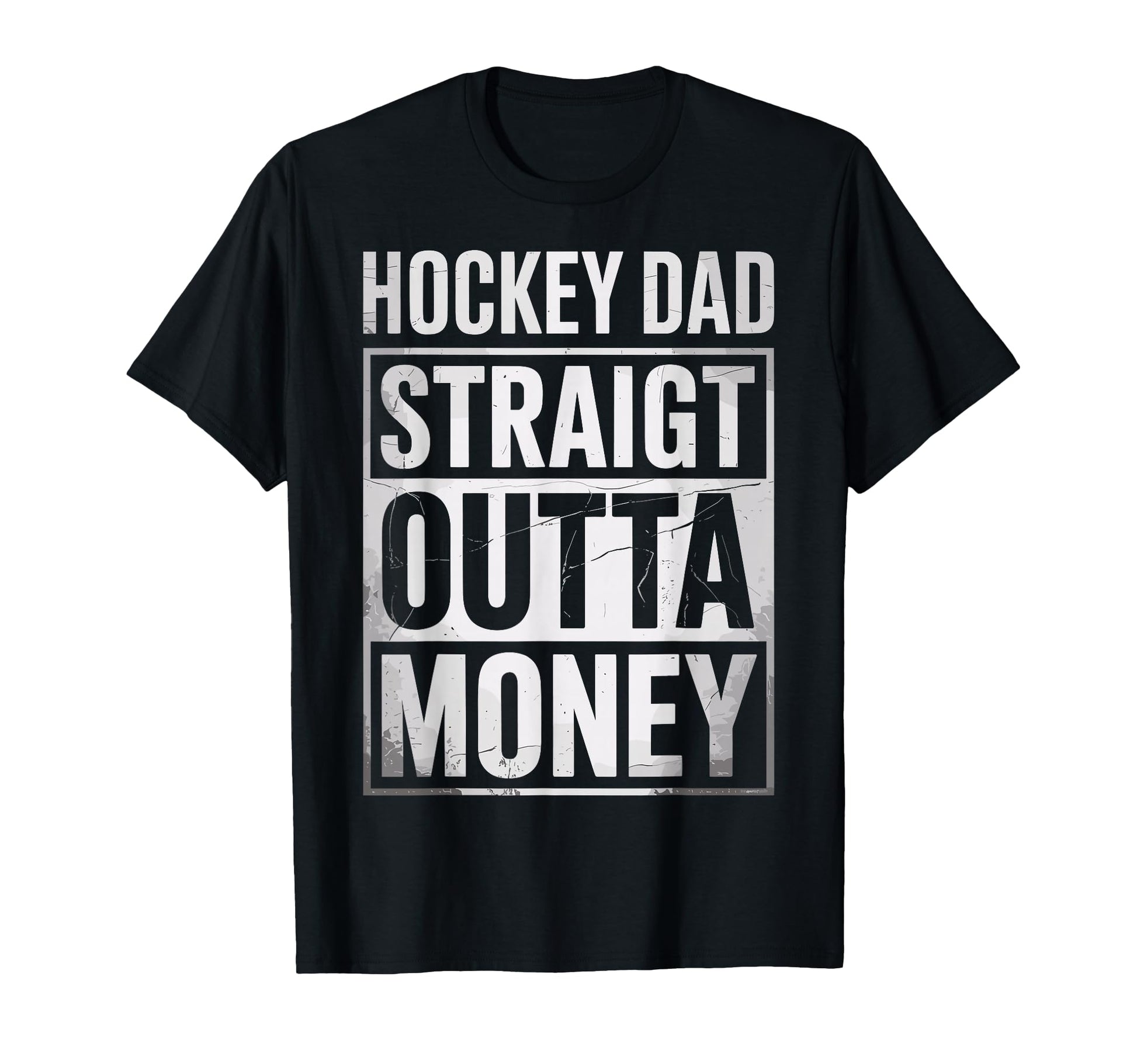 Funny Ice Hockey Dad Straight Outta T-Shirt - Streetwear Style for Adults - T-Shirt, Sweatshirt, Hoodie