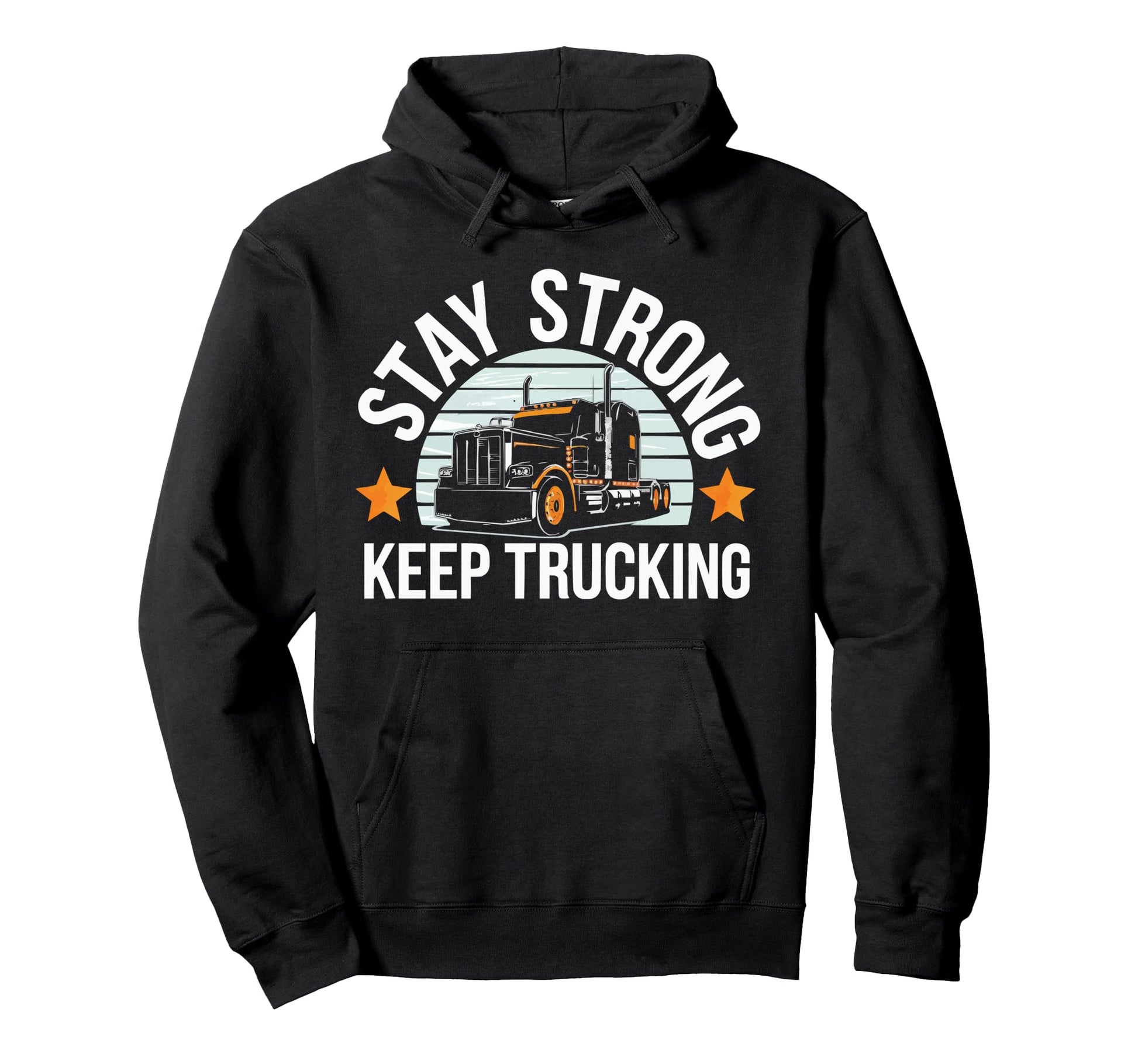 Trucker Motivational Truck Driver Proud Hoodie - Unique Graphic Men Women - T-Shirt, Sweatshirt, Hoodie