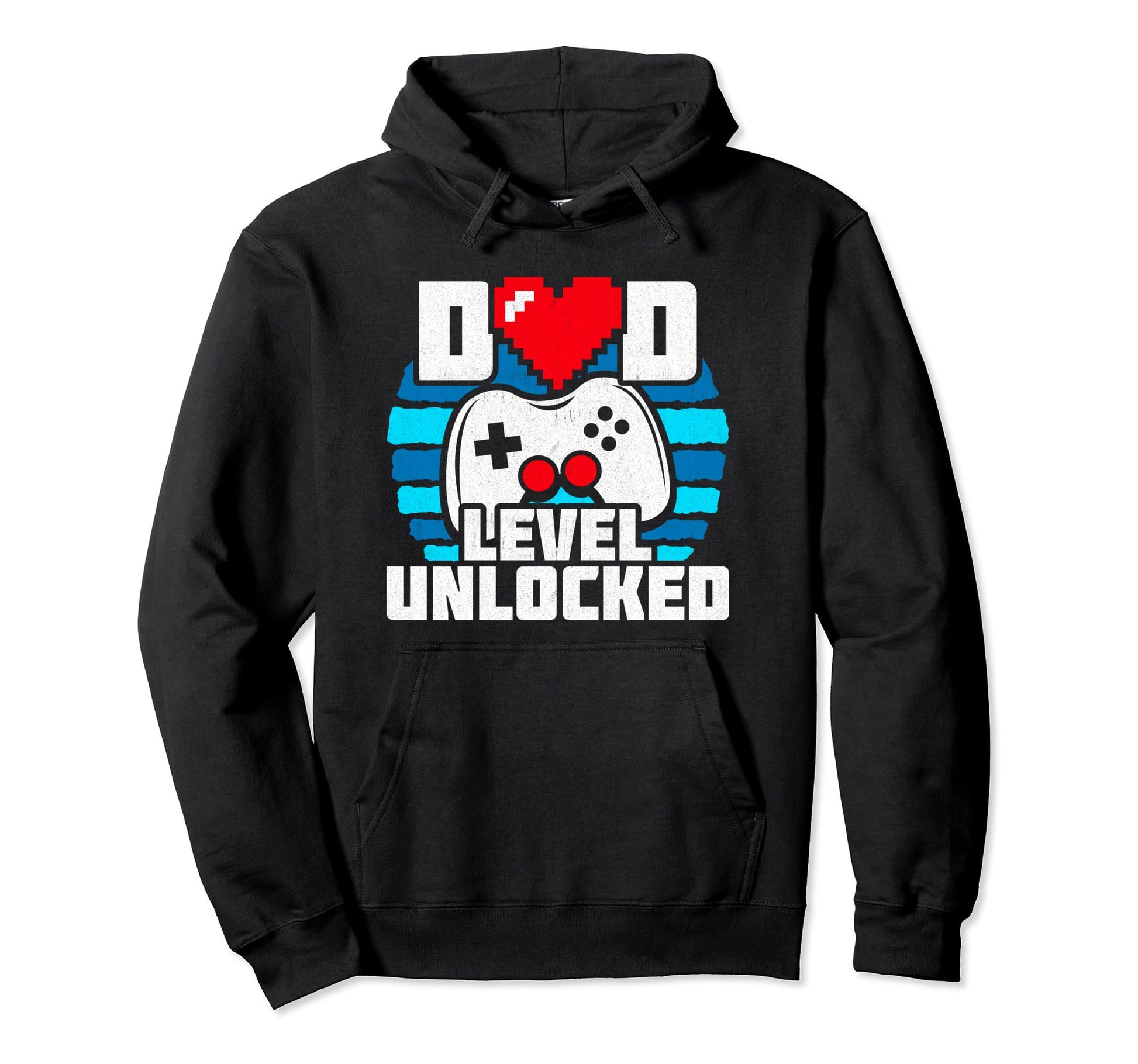 New Dad Level Unlocked Gamer Dad Hoodie - Fun Novelty Design Unisex - T-Shirt, Sweatshirt, Hoodie