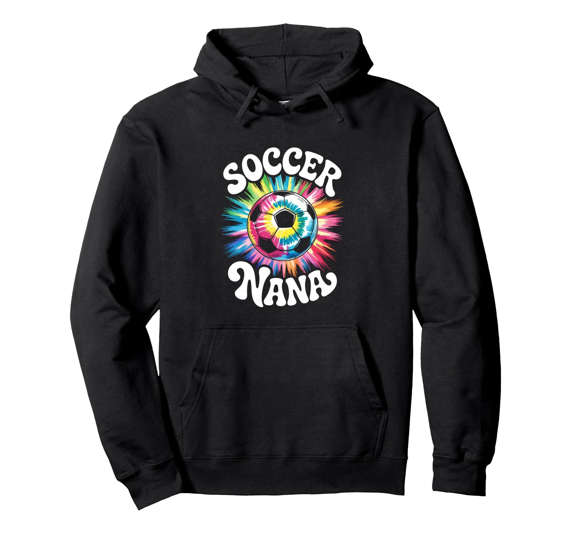Soccer Nana Grandma Tie Dye Hoodie - Graphic Print Men Women - T-Shirt, Sweatshirt, Hoodie