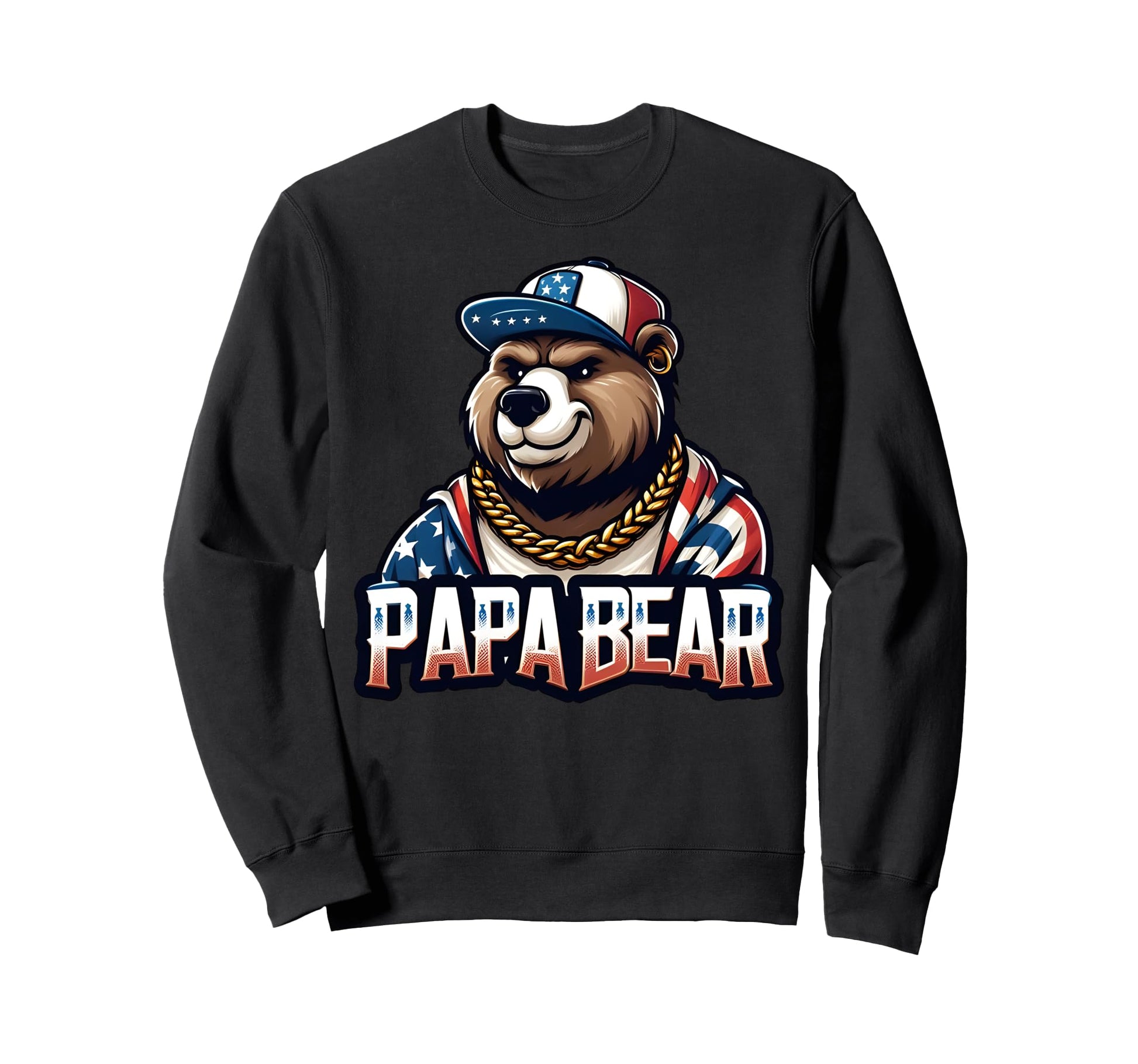 Papa Bear Gifts Funny Birthday Fun Gift Sweatshirt - Trendy Graphic Unisex - T-Shirt, Sweatshirt, Hoodie