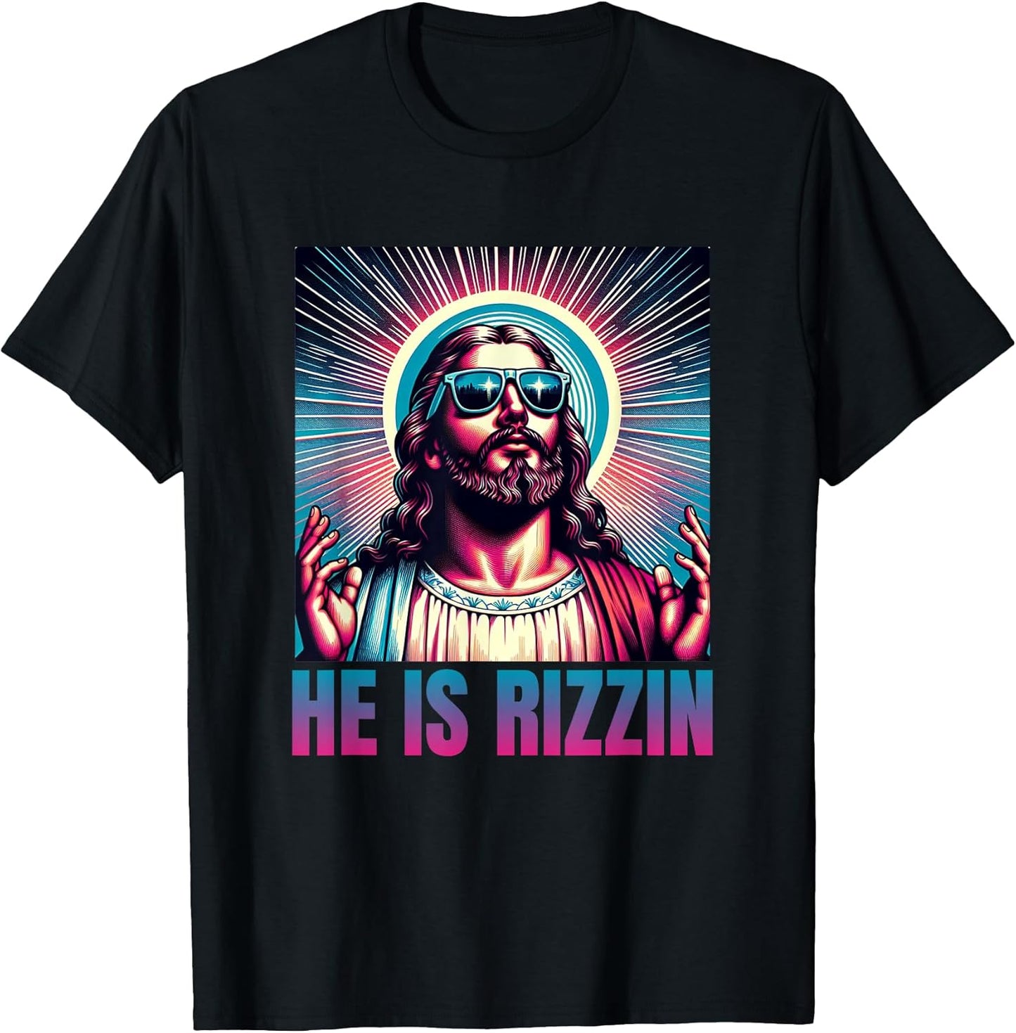 Jesus has Rizzen Unisex T-shirt, Sweatshirt, Hoodie, Long Sleeve Tee - T-Shirt, Sweatshirt, Hoodie