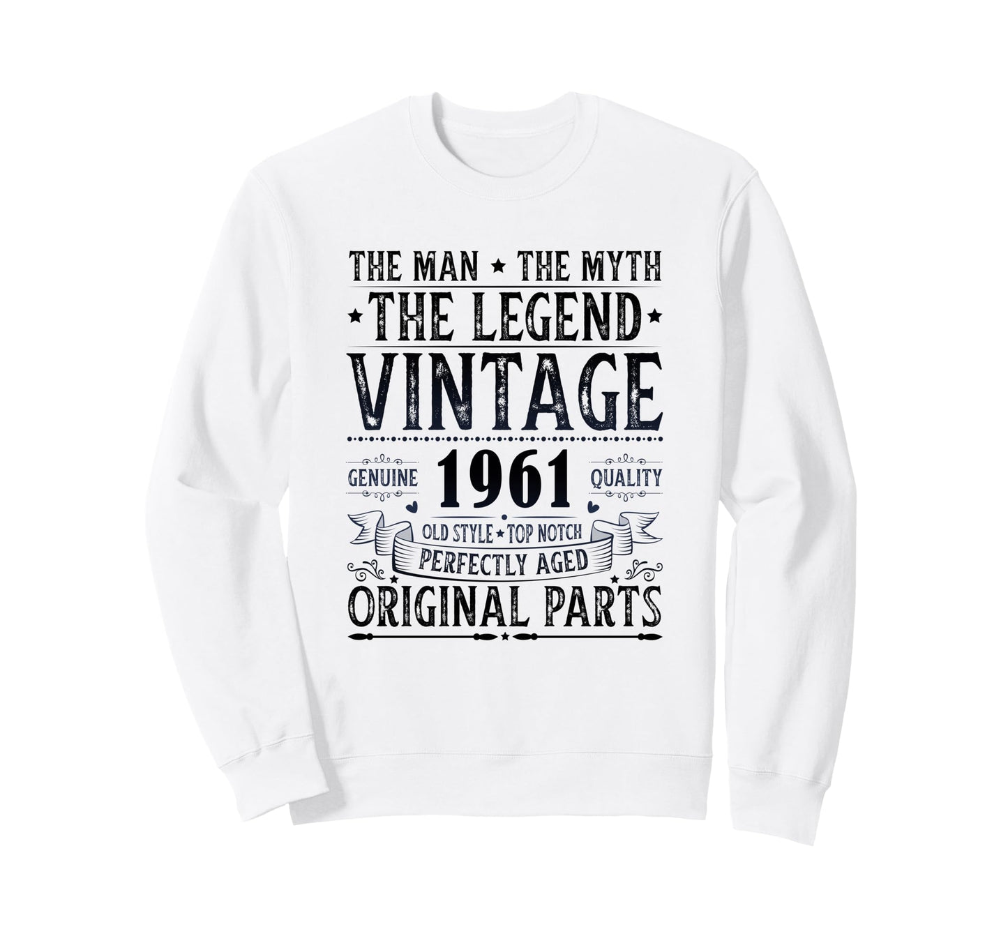 1961 T Shirts Funny 1961 Birthday Sweatshirt - Custom Art Print Men Women - T-Shirt, Sweatshirt, Hoodie