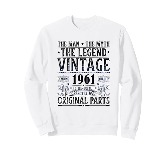 1961 T Shirts Funny 1961 Birthday Sweatshirt - Custom Art Print Men Women - T-Shirt, Sweatshirt, Hoodie