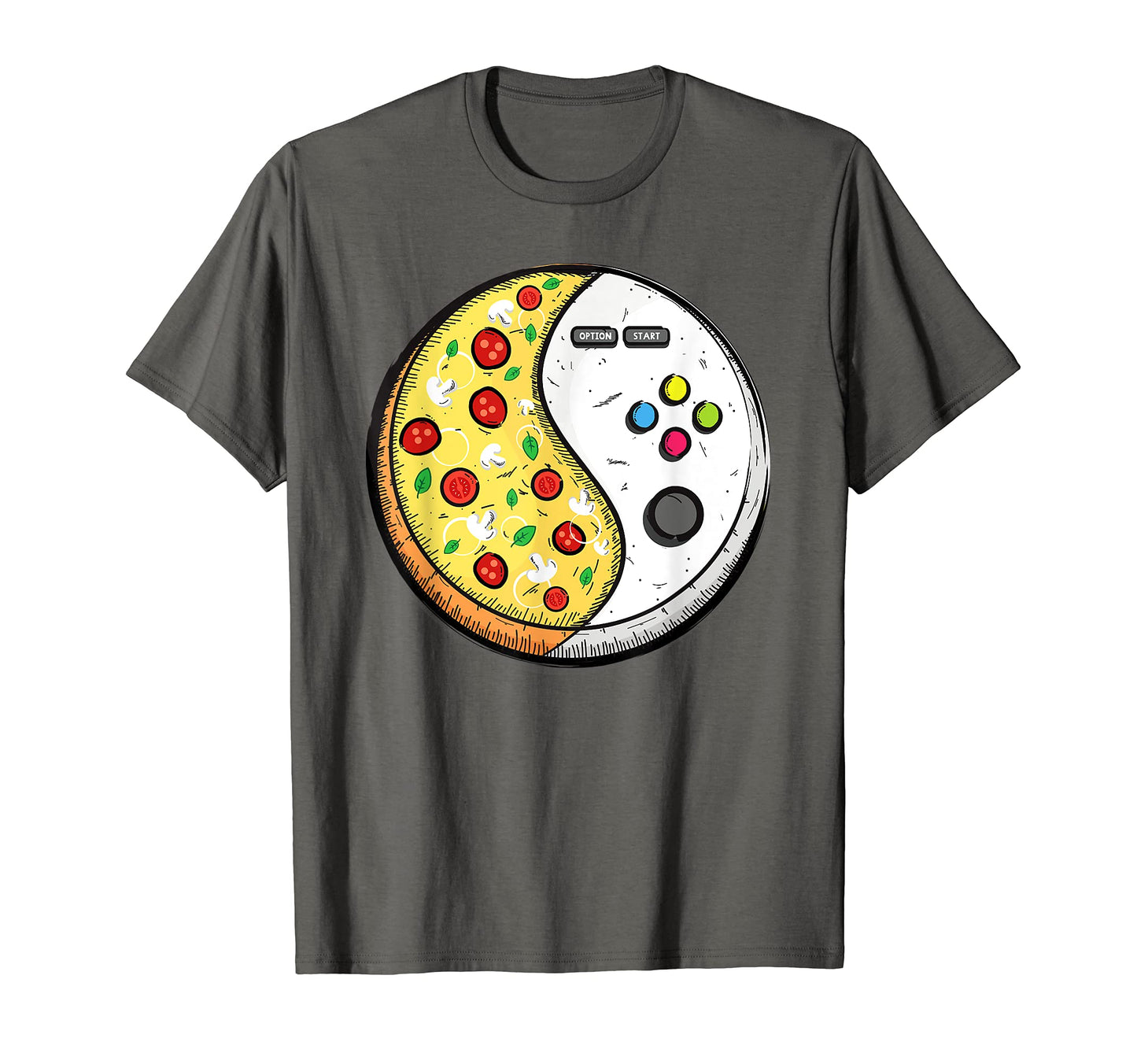Pizza And Gaming Video Gamer Dad And T-Shirt - Unique Graphic Men Women - T-Shirt, Sweatshirt, Hoodie