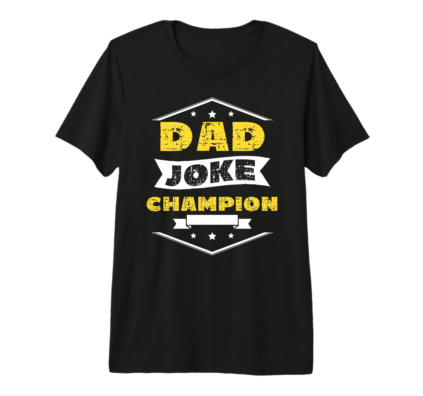 Dad Joke Champion Fathers Tri Blend T-Shirt - Fun Novelty Design Unisex - T-Shirt, Sweatshirt, Hoodie