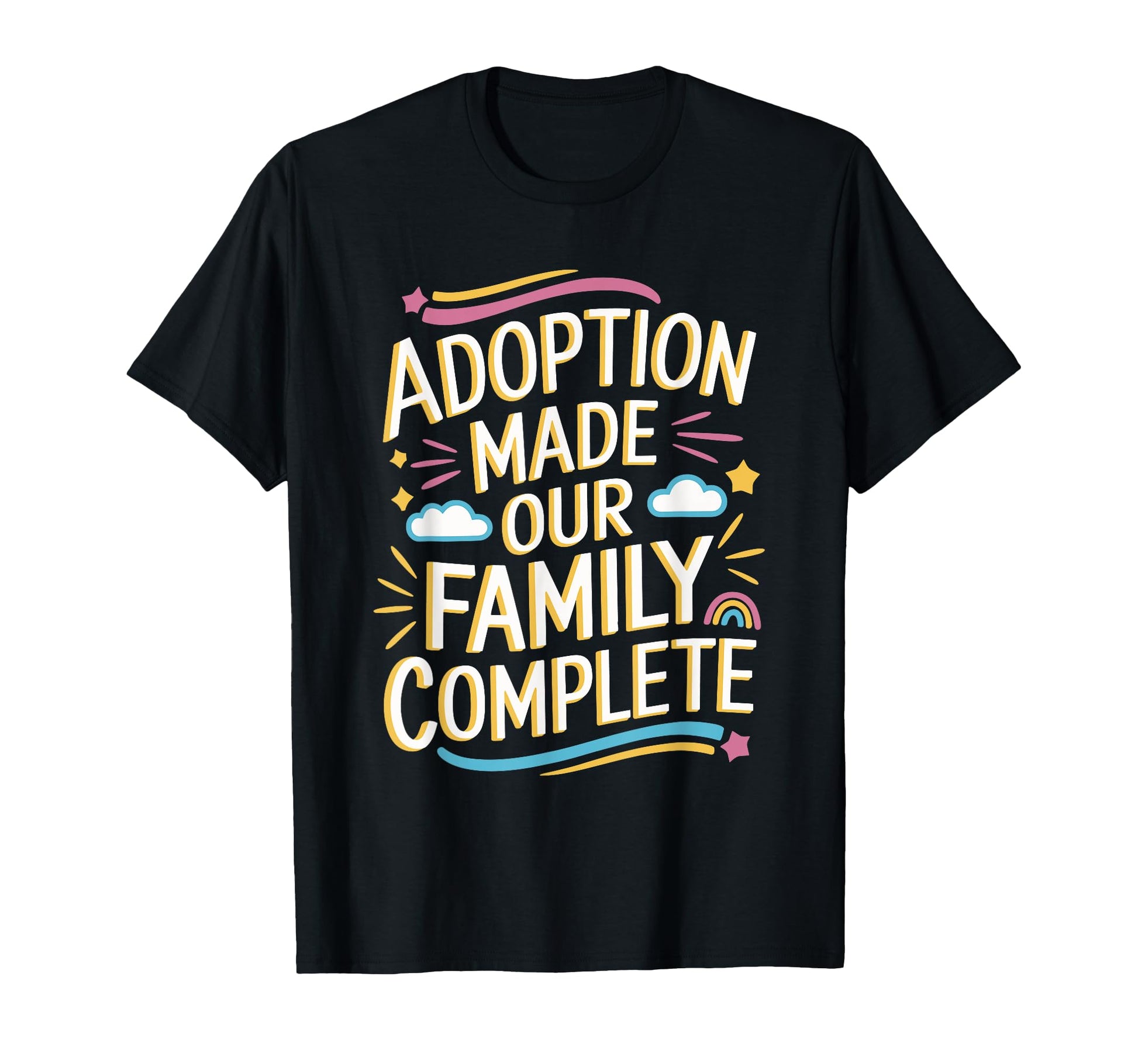 Adoption Day And Family Adoption Dad T-Shirt - Minimalist Print for Adults - T-Shirt, Sweatshirt, Hoodie