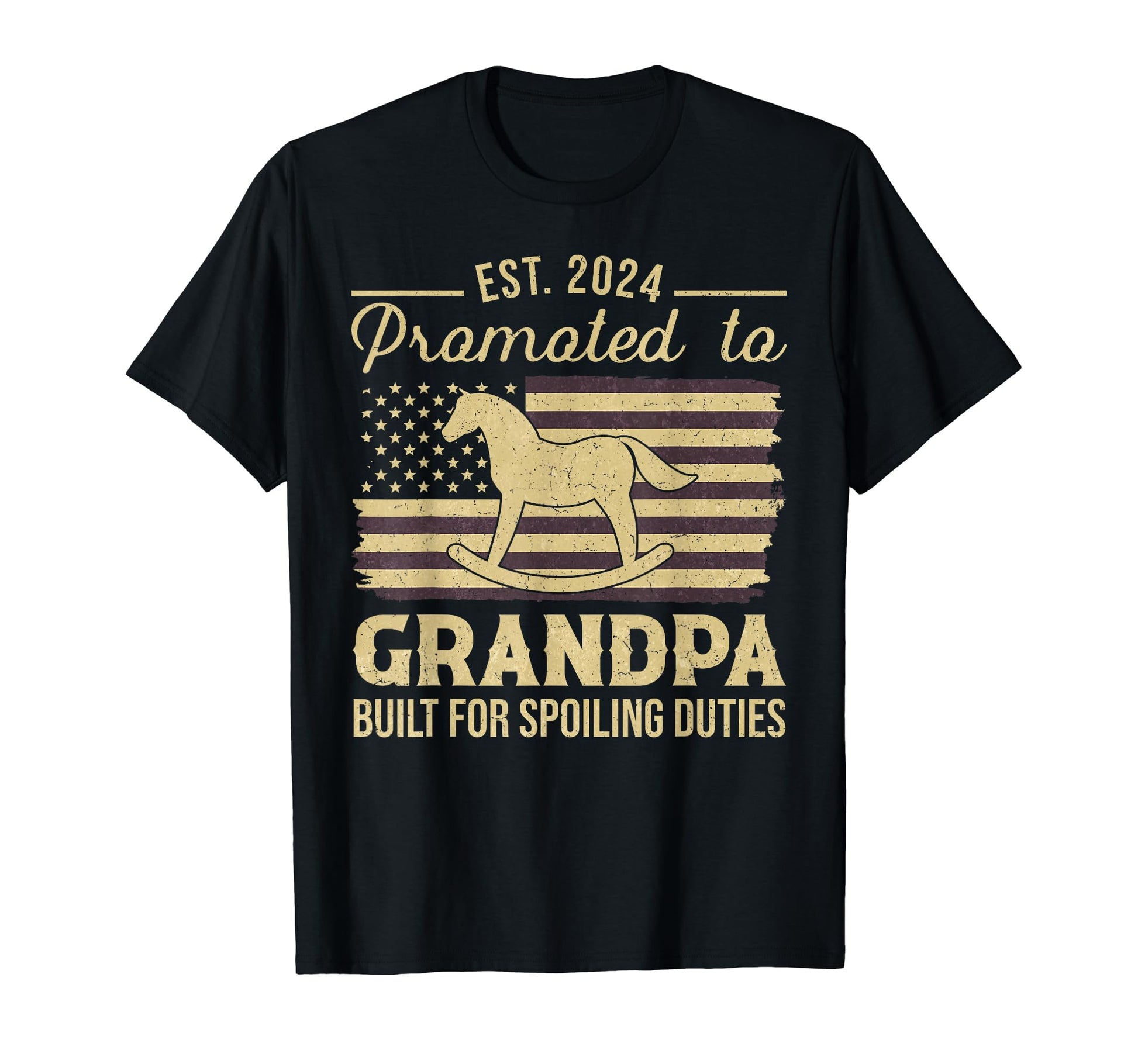 First Time Grandpa 2024 Let Spoiling T-Shirt - Graphic Print Men Women - T-Shirt, Sweatshirt, Hoodie