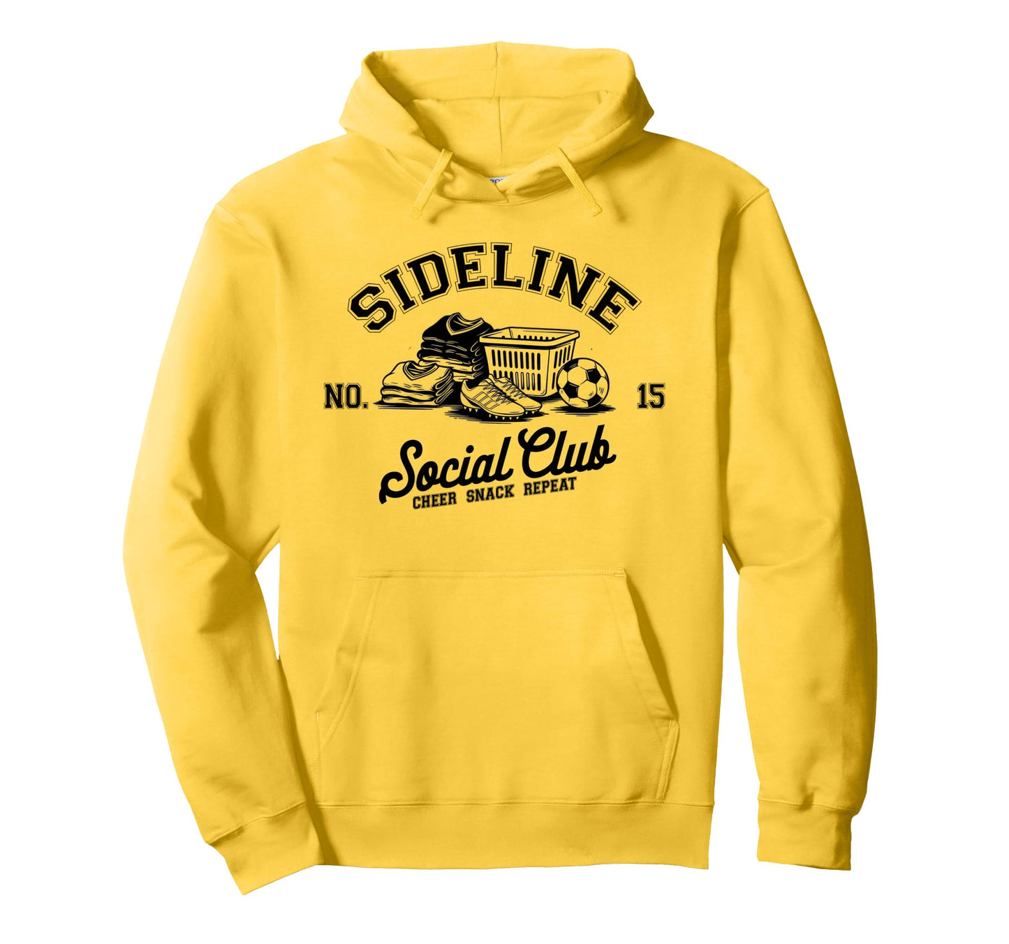 Sideline Social Club Soccer Mom Game Day Hoodie - Streetwear Style Unisex - T-Shirt, Sweatshirt, Hoodie