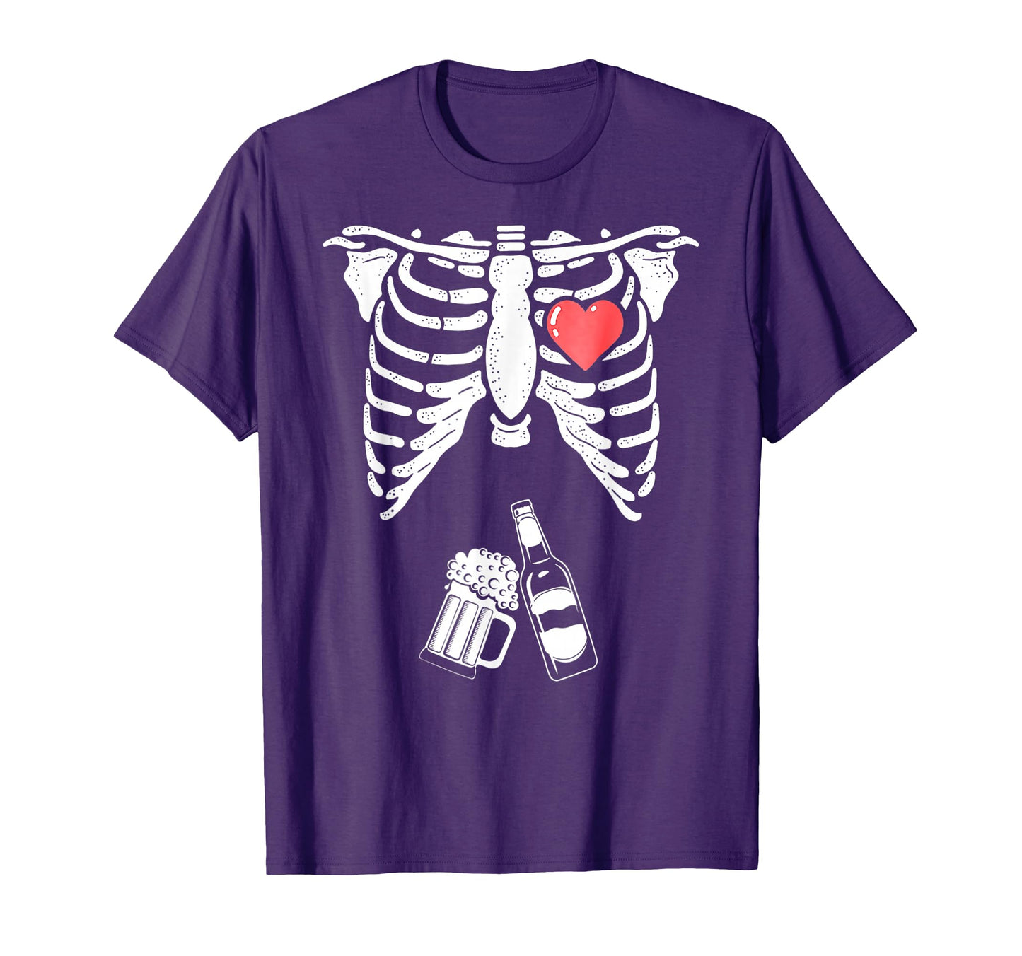 Skeleton Beer Xray Pregnancy T-Shirt - Aesthetic Graphic Men Women - T-Shirt, Sweatshirt, Hoodie