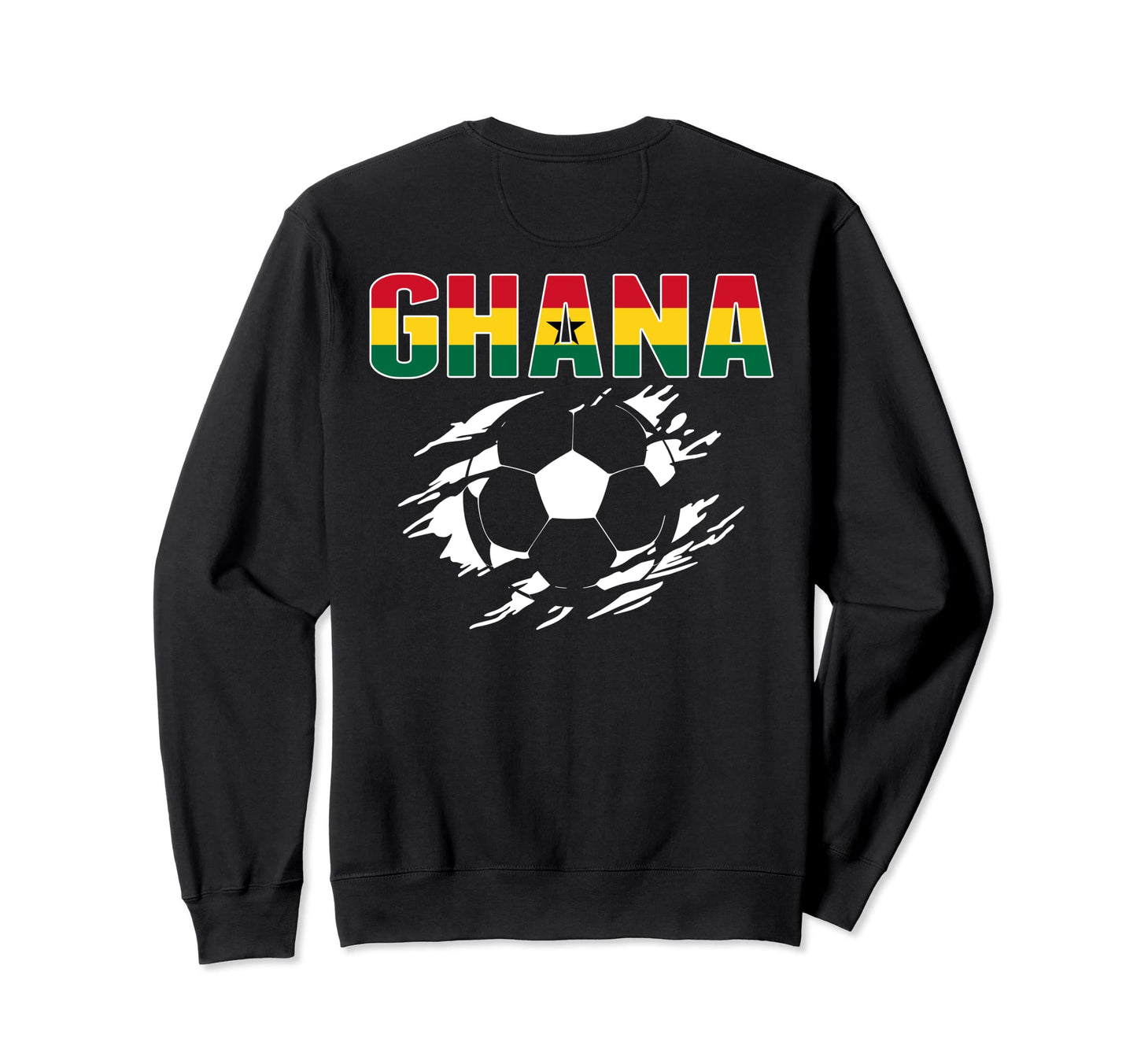 Ghana Soccer Fans Jersey Proud Sweatshirt - Graphic Print Men Women - T-Shirt, Sweatshirt, Hoodie