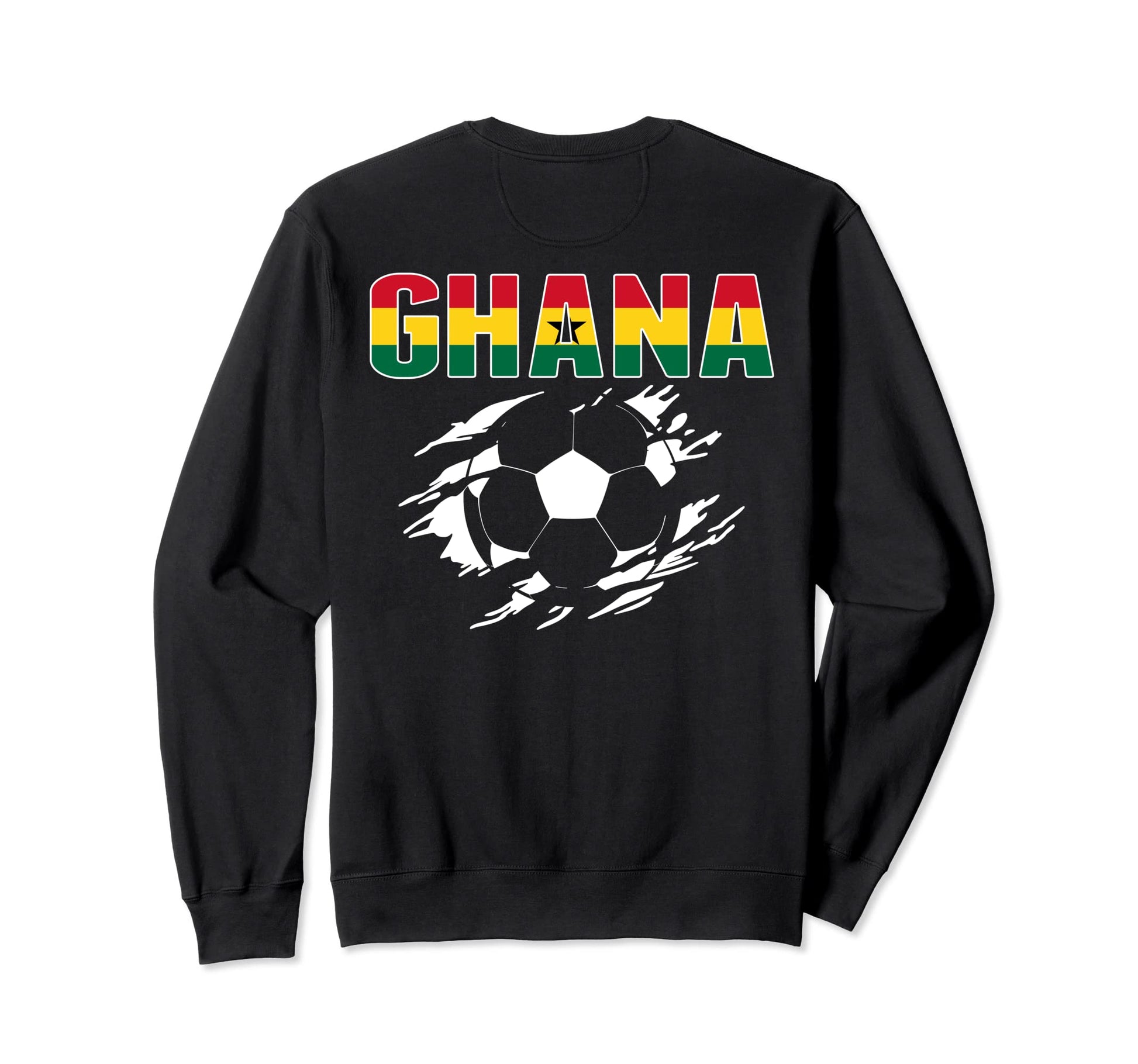 Ghana Soccer Fans Jersey Proud Sweatshirt - Graphic Print Men Women - T-Shirt, Sweatshirt, Hoodie