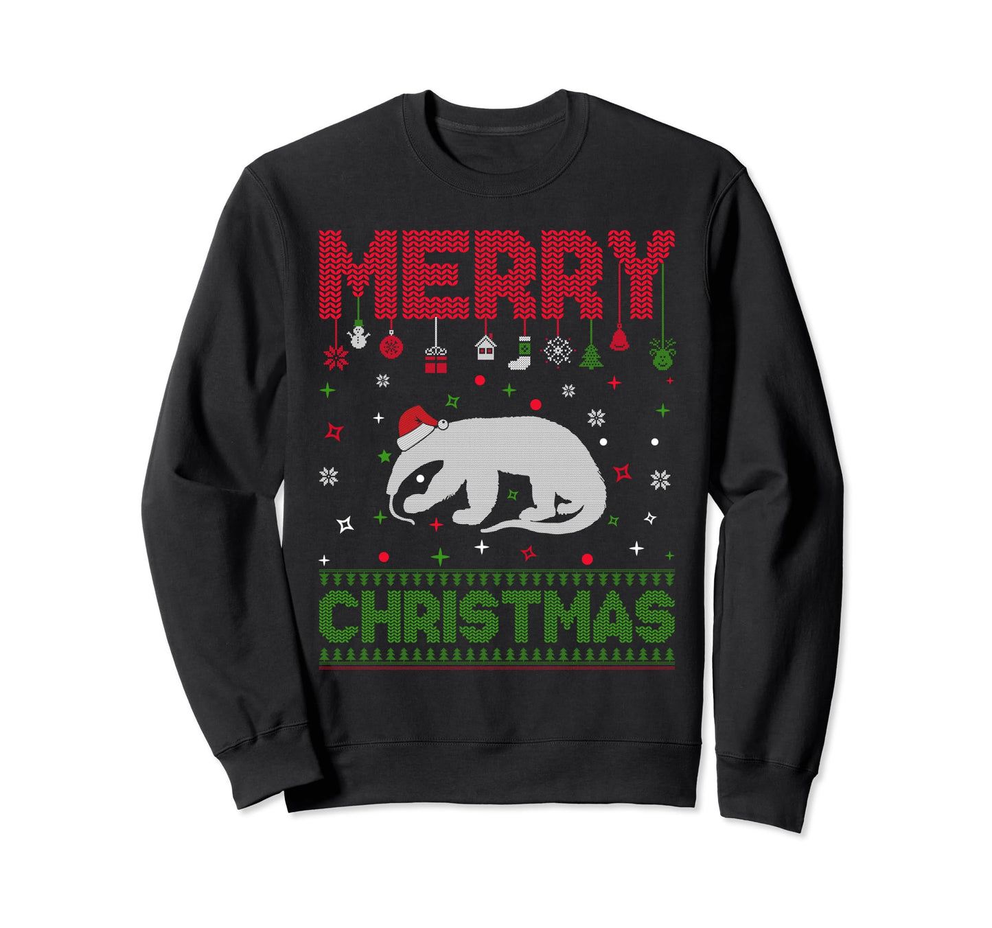 Ugly Holiday Funny Anteater Sweatshirt - Minimalist Print for Adults - T-Shirt, Sweatshirt, Hoodie