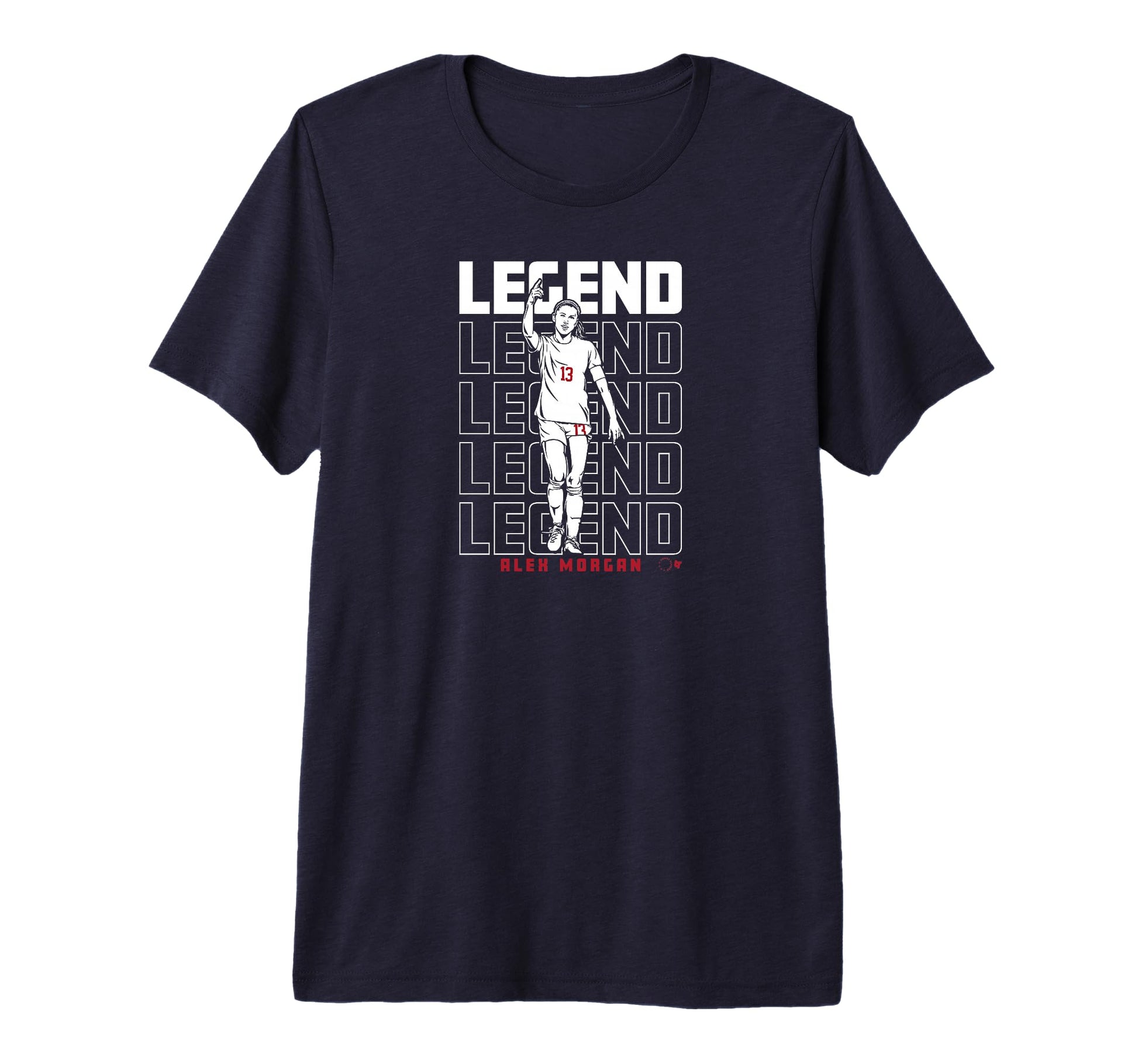 Alex Morgan Legend Uswnt Players T-Shirt - Novelty Apparel for Adults - T-Shirt, Sweatshirt, Hoodie