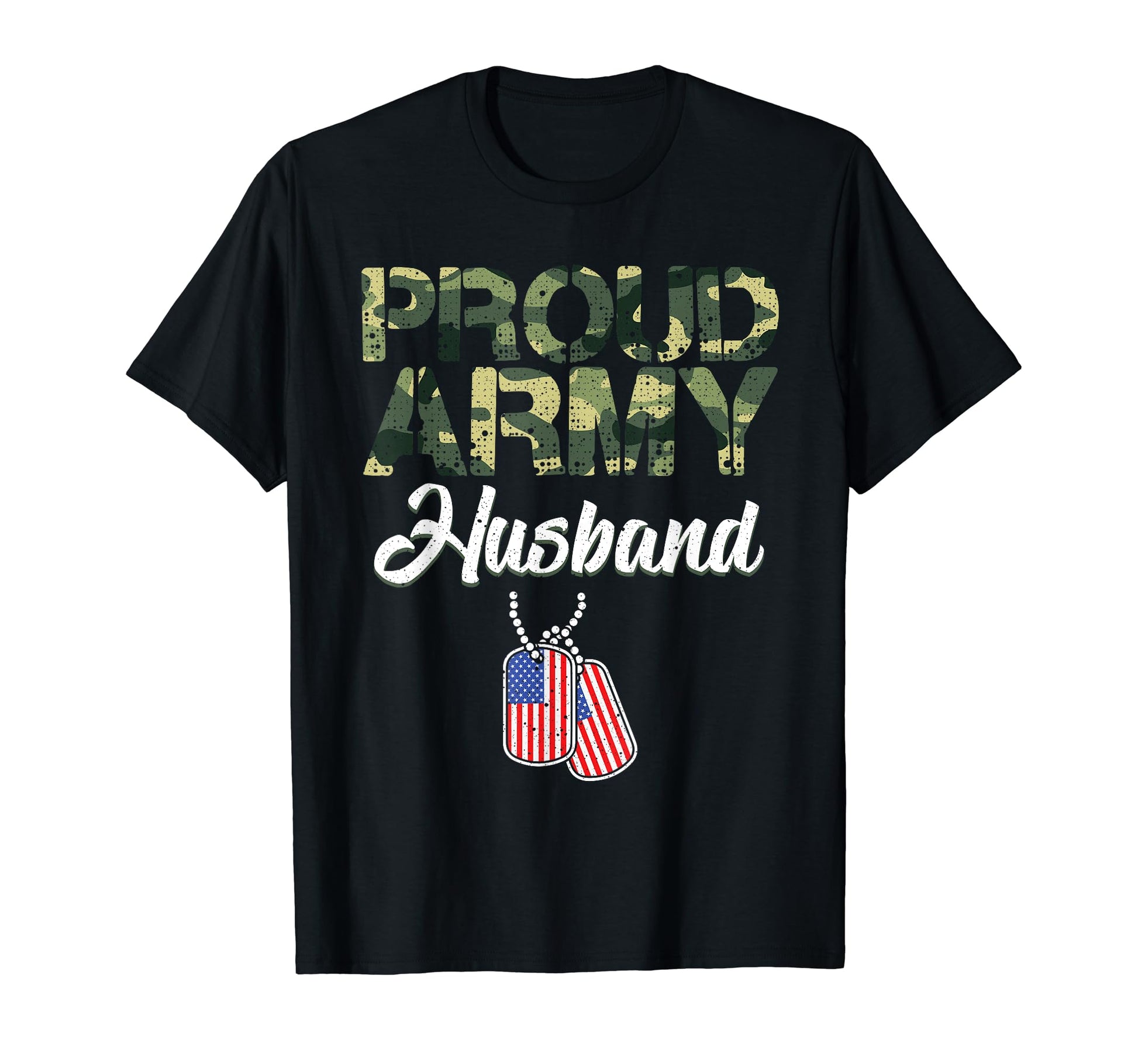 Funny Proud Army Husband Military T-Shirt - Custom Art Print for Adults - T-Shirt, Sweatshirt, Hoodie