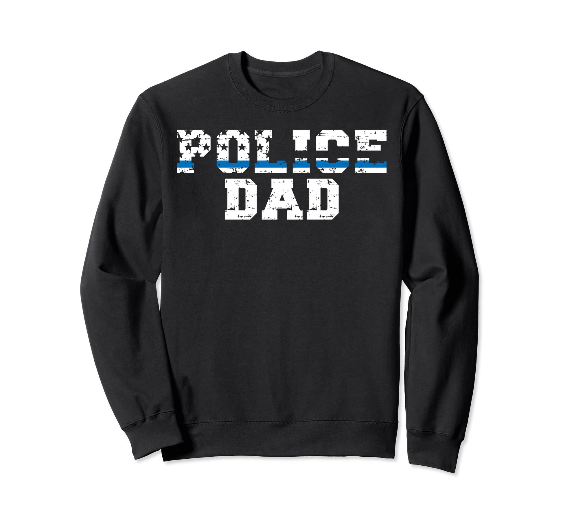 Police Dad Police Officer Dad Sweatshirt - Minimalist Print Men Women - T-Shirt, Sweatshirt, Hoodie