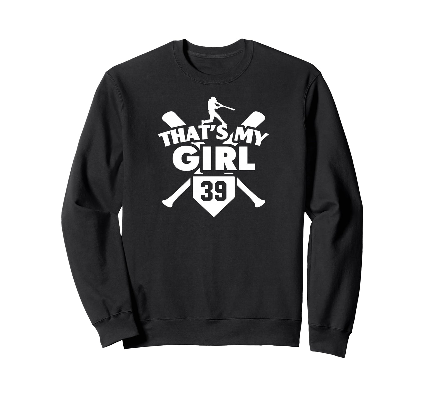 Baseball Mom Dad Thats My 39 Softball Sweatshirt - Custom Art Print Unisex - T-Shirt, Sweatshirt, Hoodie