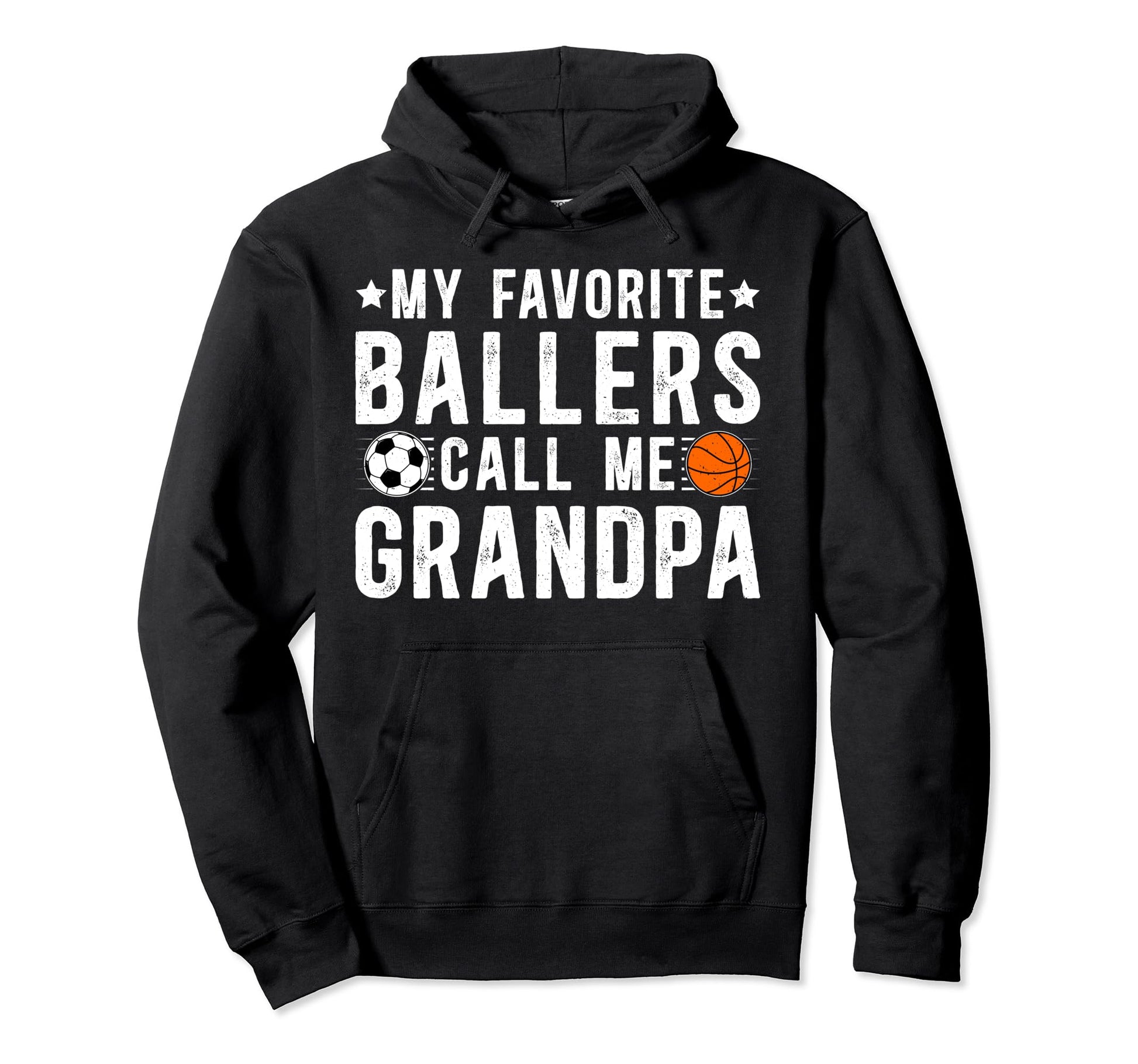Favorite Ballers Call Me Grandpa Hoodie - Novelty Apparel Men Women - T-Shirt, Sweatshirt, Hoodie