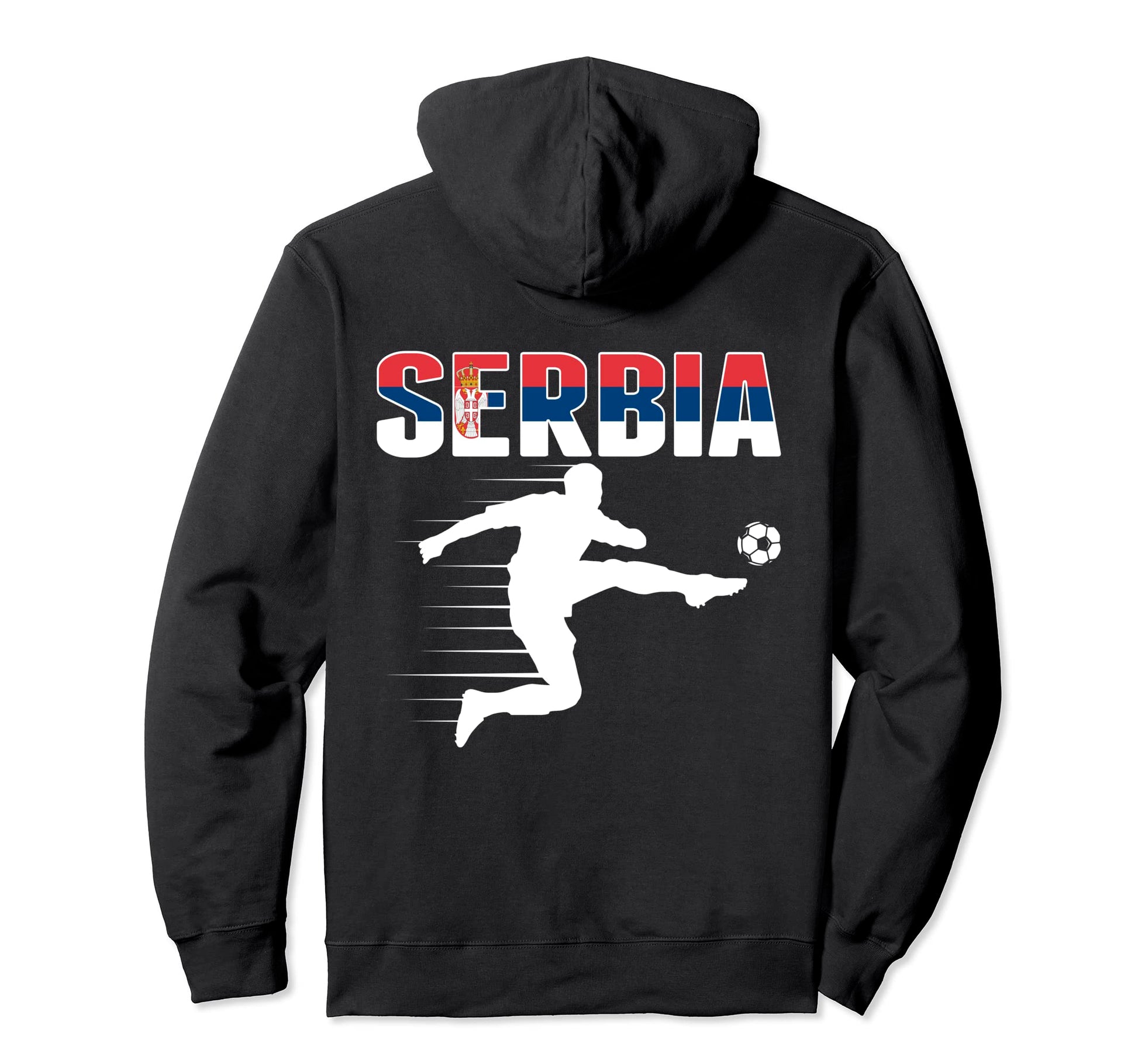 Serbia Soccer Fans Jersey Proud Serbian Hoodie - Trendy Graphic for Adults - T-Shirt, Sweatshirt, Hoodie