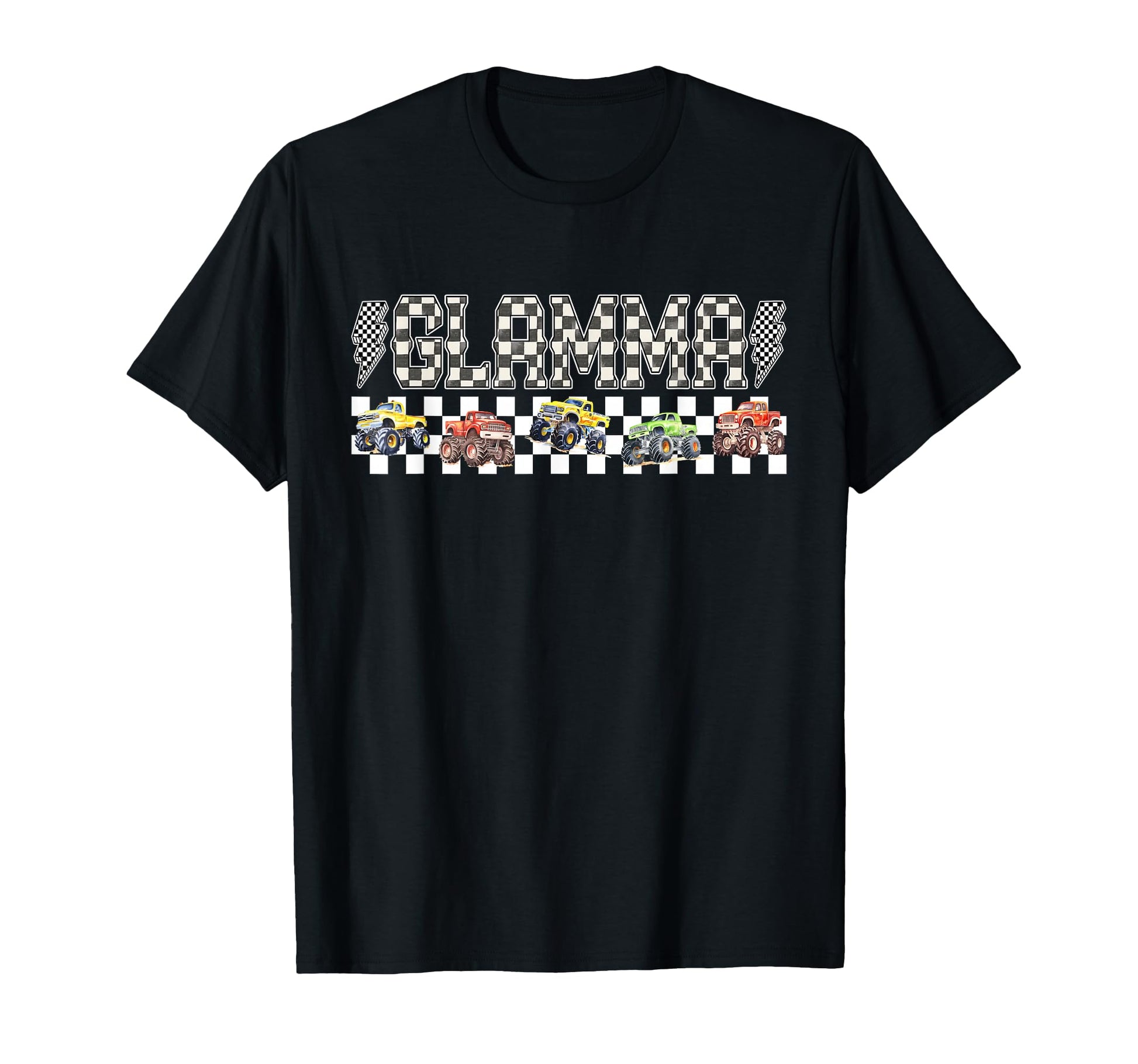 Glamma Monster Truck Family Crew T-Shirt - Novelty Apparel Men Women - T-Shirt, Sweatshirt, Hoodie