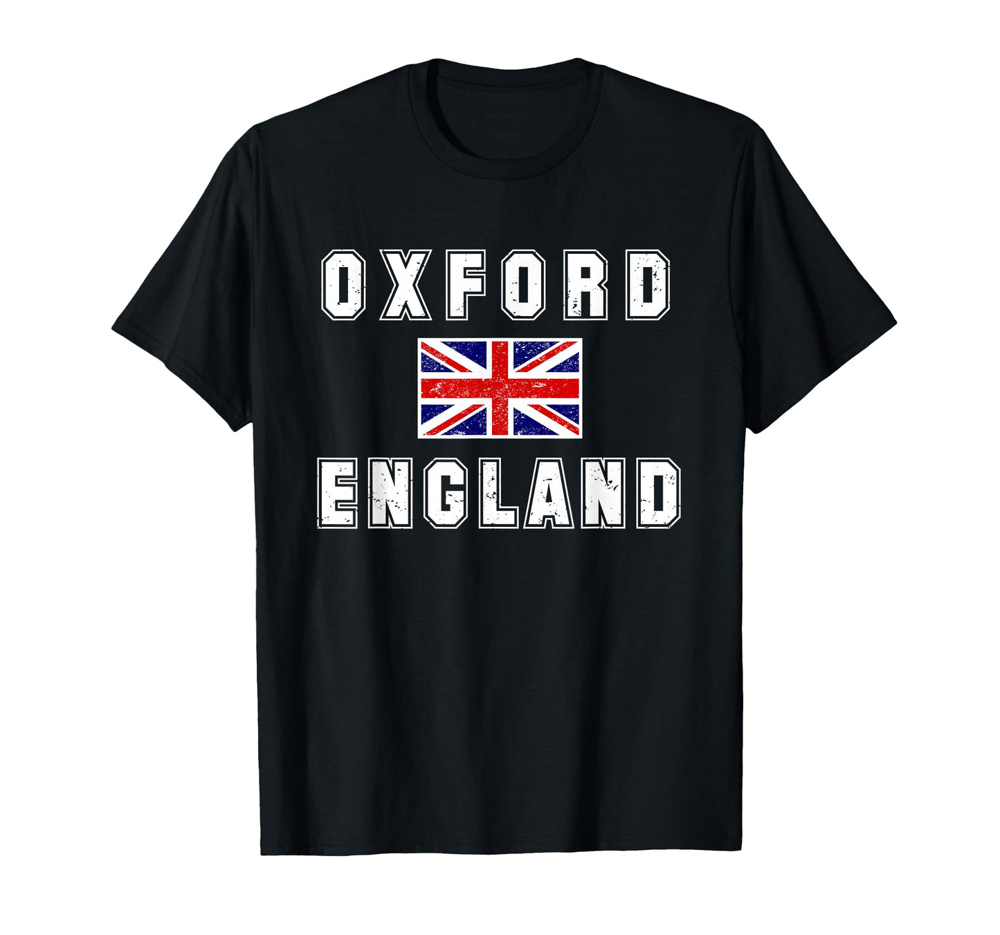 Oxford England Union Jack Flag T-Shirt - Graphic Print for Adults - T-Shirt, Sweatshirt, Hoodie