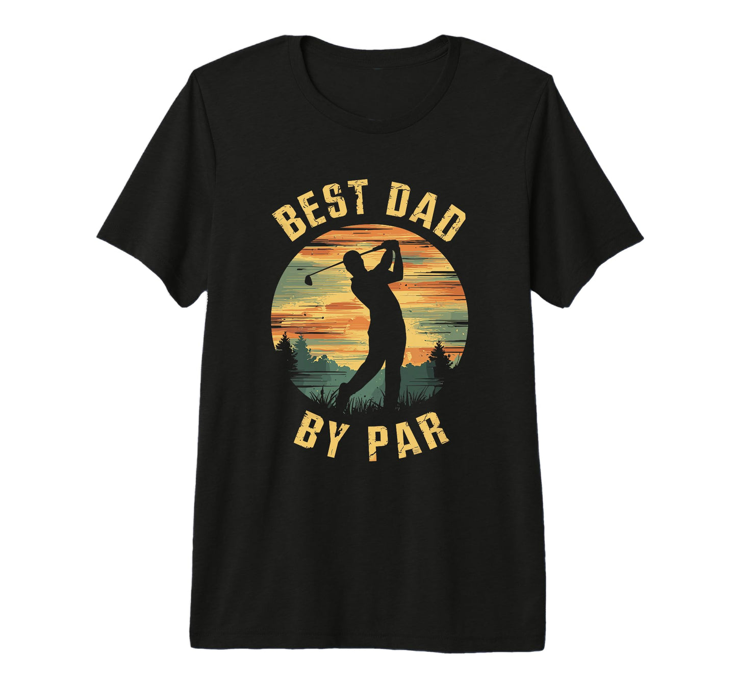 Best Dad Par Fathers Day Golf Lover T-Shirt - Custom Art Print Men Women - T-Shirt, Sweatshirt, Hoodie