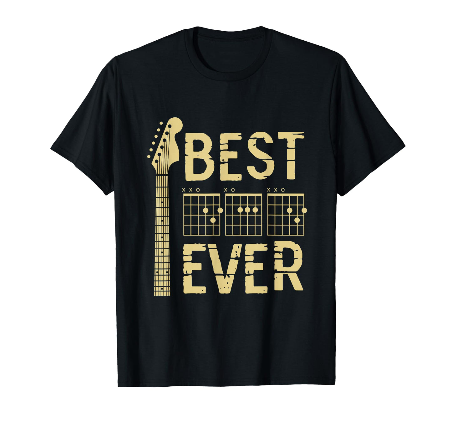 Guitarist Father Best Dad Ever D D T-Shirt - Fun Novelty Design Men Women - T-Shirt, Sweatshirt, Hoodie