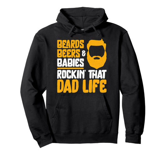 Beard Lover Bearded Dad Ginger Beard Hoodie - Graphic Print Men Women - T-Shirt, Sweatshirt, Hoodie