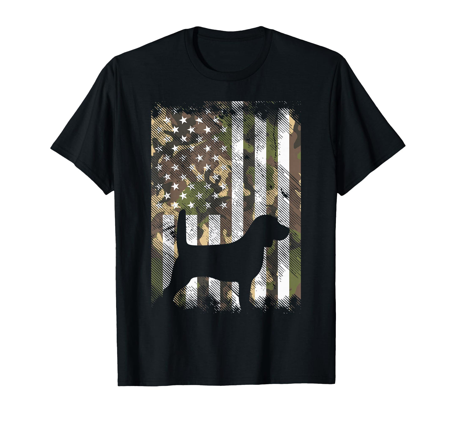Camo Flag Beagle Animal Pet Hound Dog T-Shirt - Streetwear Style Men Women - T-Shirt, Sweatshirt, Hoodie