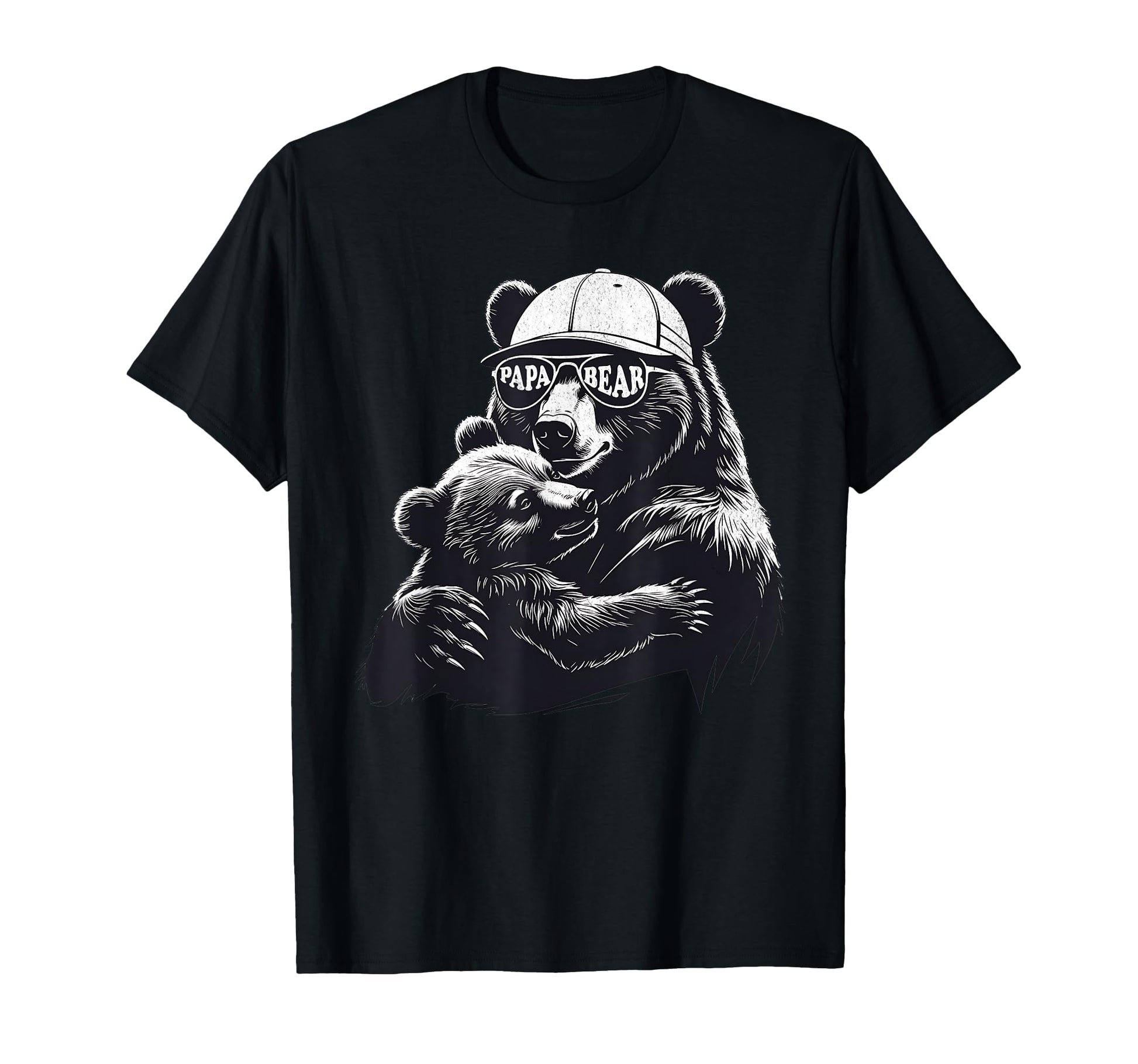 Papa Bear Best Dad Gifts Bear Fathers T-Shirt - Custom Art Print Men Women - T-Shirt, Sweatshirt, Hoodie