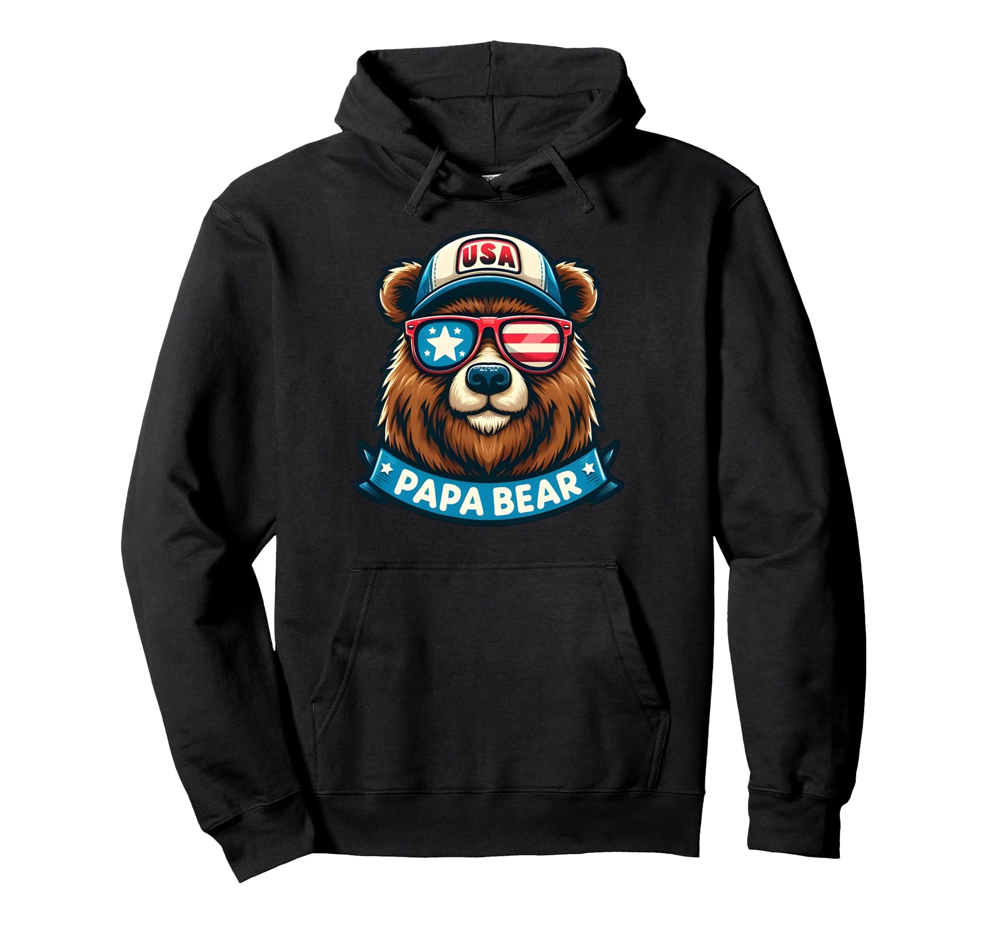 Papa Bear Gifts Funny Birthday Fun Hoodie - Casual Everyday Wear Men Women - T-Shirt, Sweatshirt, Hoodie