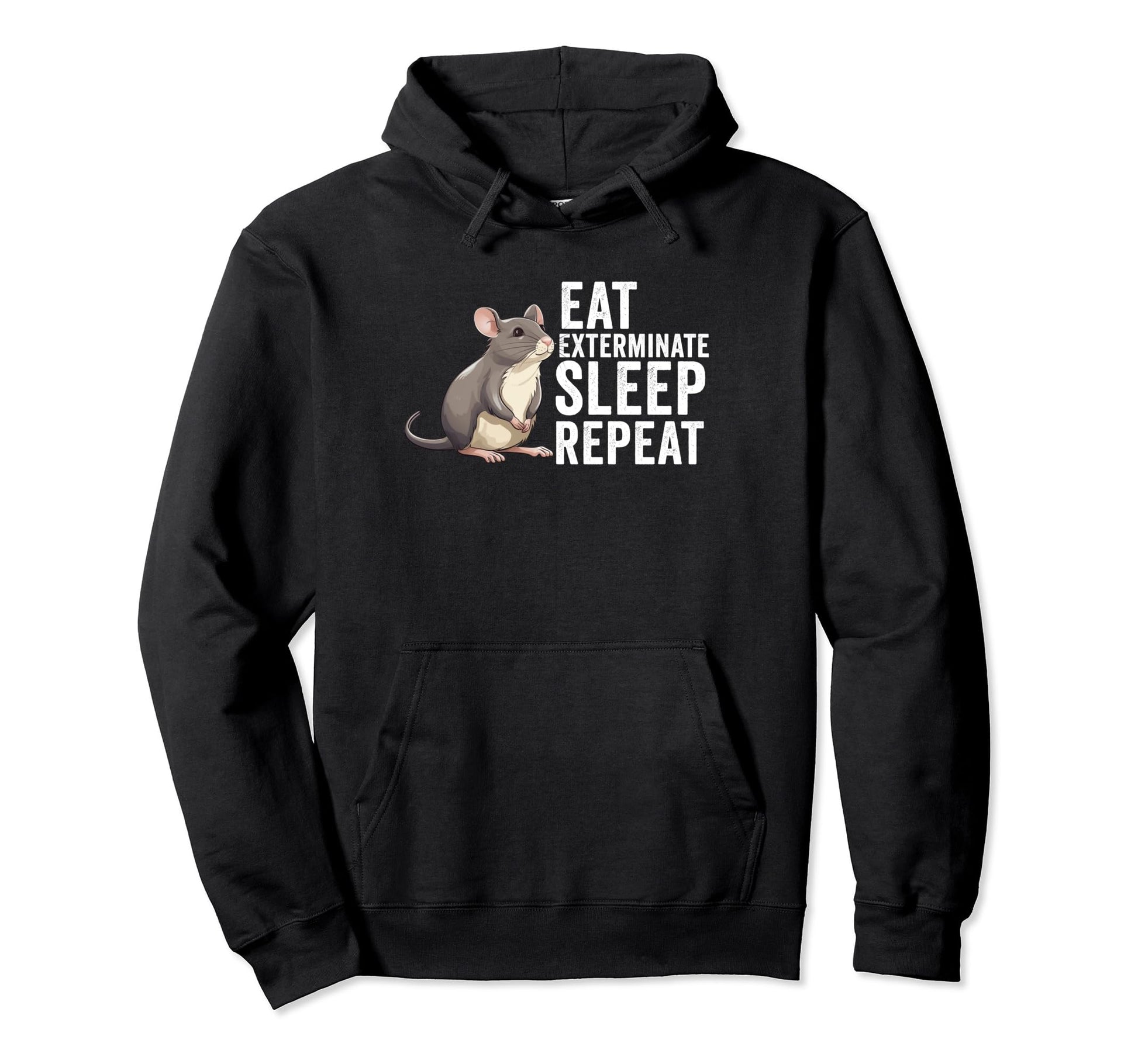 Rat Exterminator Funny Pest Control Hoodie - Fun Novelty Design Men Women - T-Shirt, Sweatshirt, Hoodie
