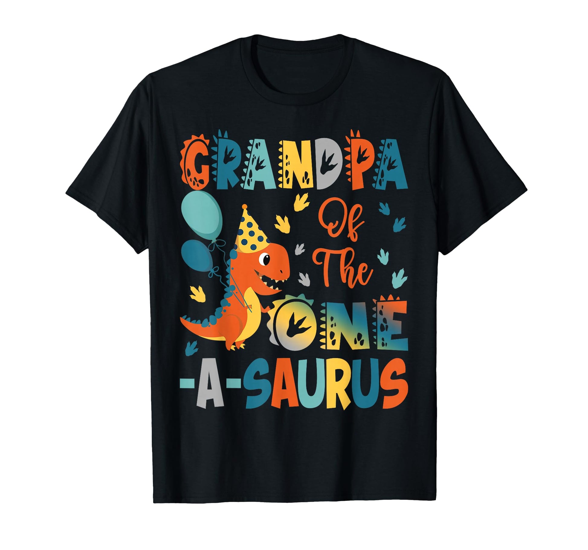 Grandpa One Saurus 2Nd Birthday T-Shirt - Novelty Apparel for Adults - T-Shirt, Sweatshirt, Hoodie