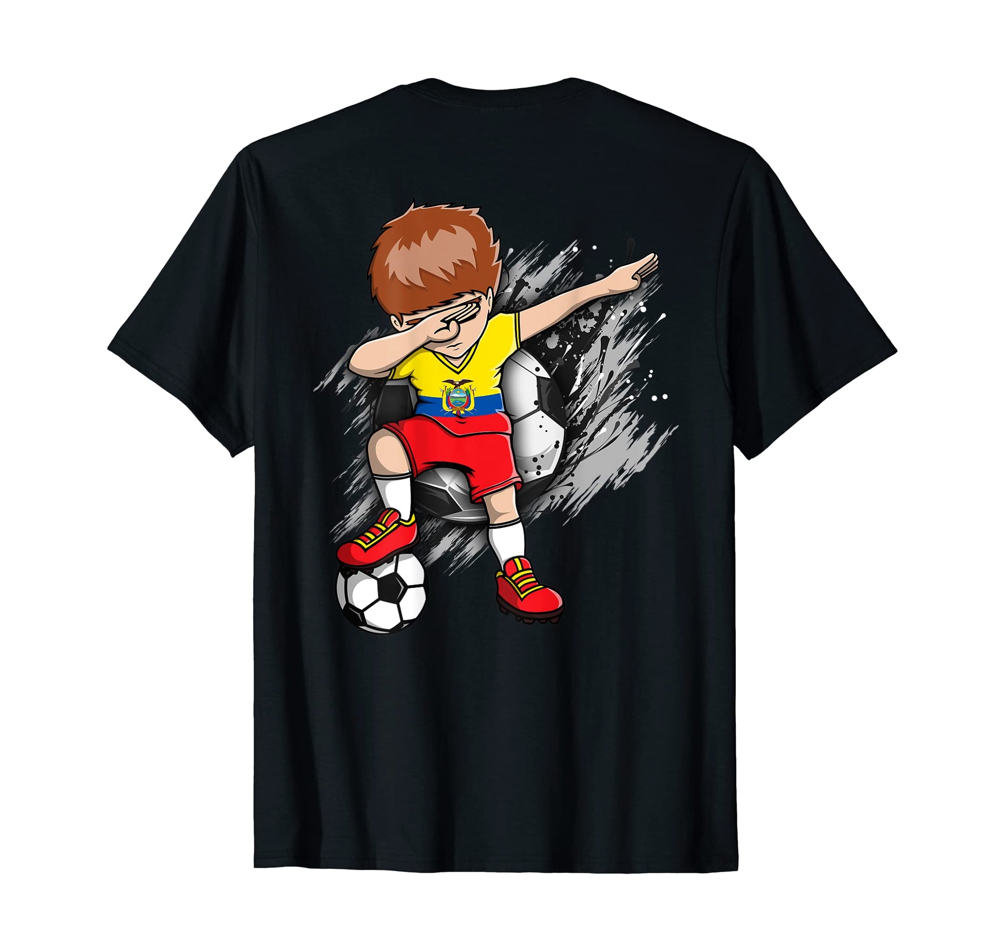 Dabbing Soccer Ecuador Jersey T-Shirt - Unique Graphic for Adults - T-Shirt, Sweatshirt, Hoodie